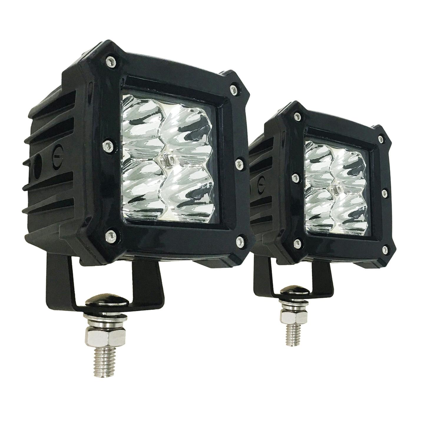 1800 Lumen 3 Inch 20W LED Work Light 9-32VDC Pair