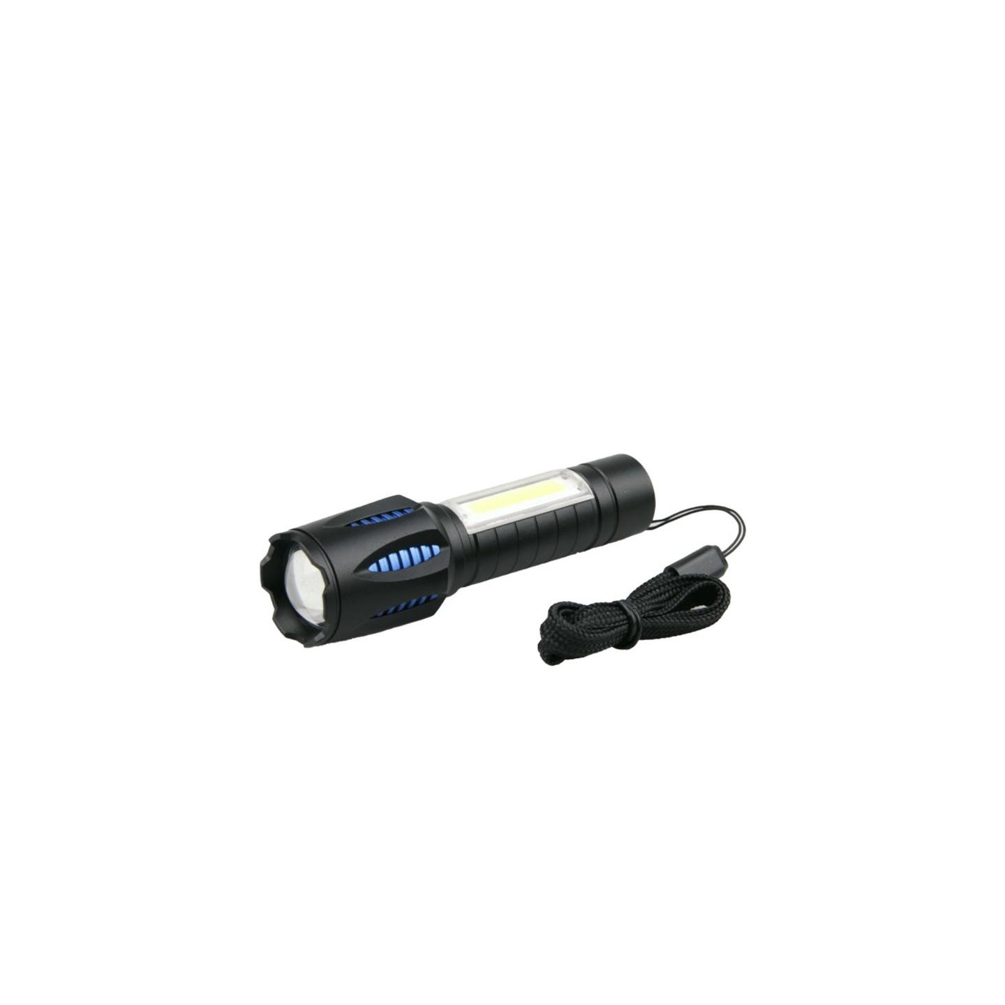 350 Lumen Rechargeable LED Pocket Torch with Work Light