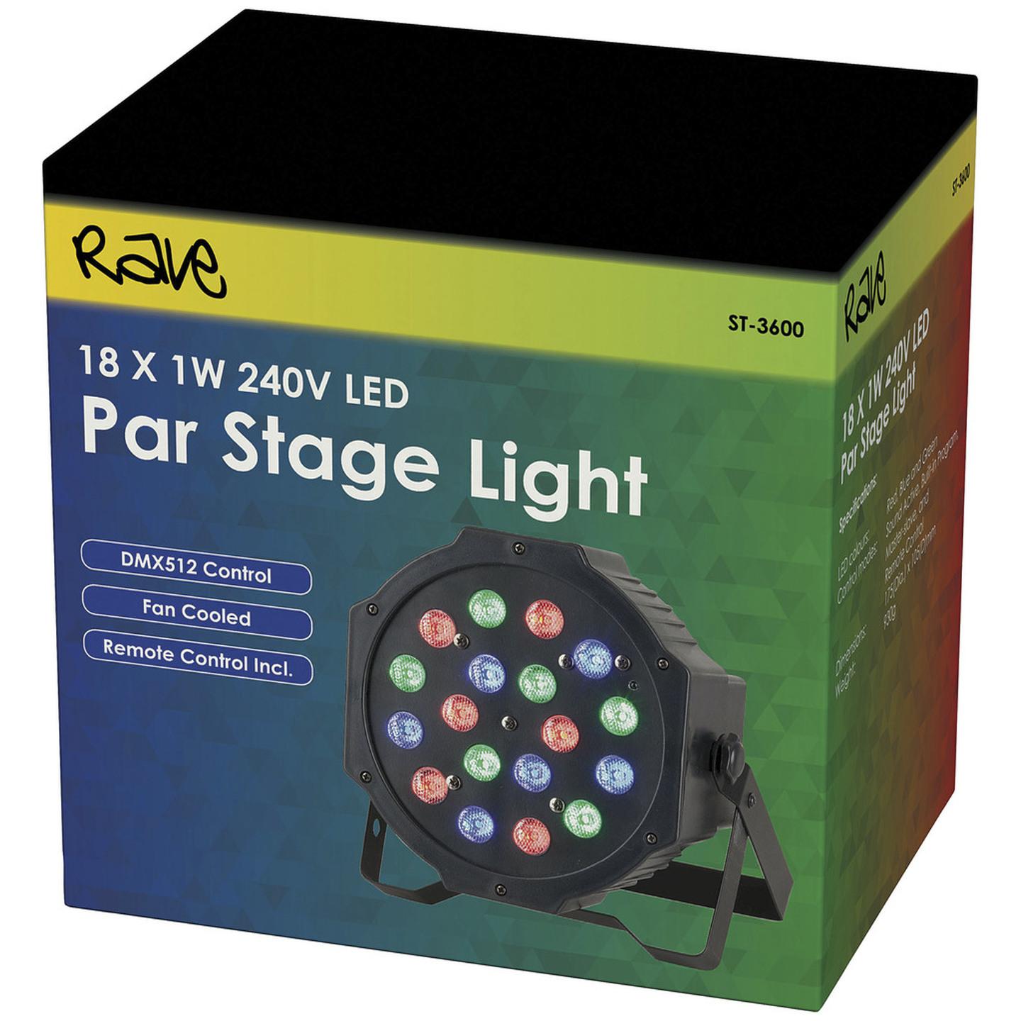 18 x 1Watt RGB LED Par Stage Light