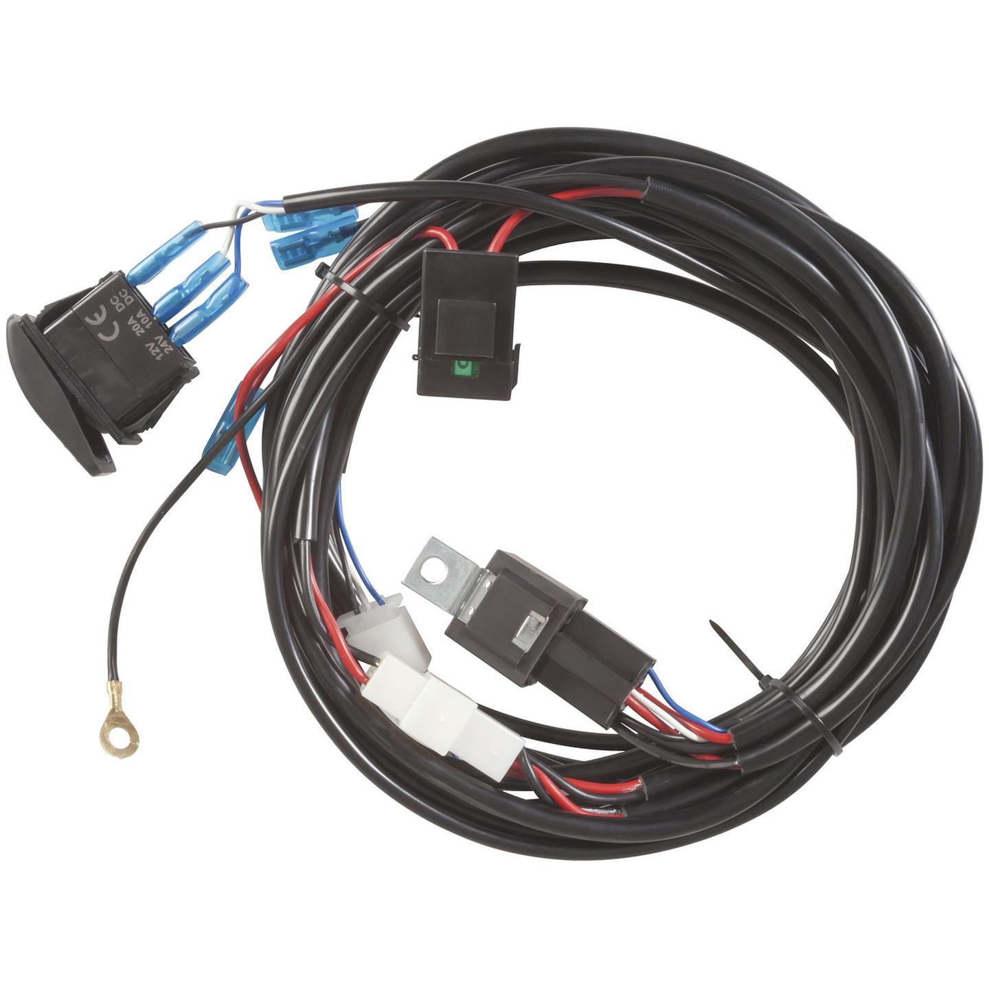 12VDC 30A Dual Relay Wiring Kit Universal