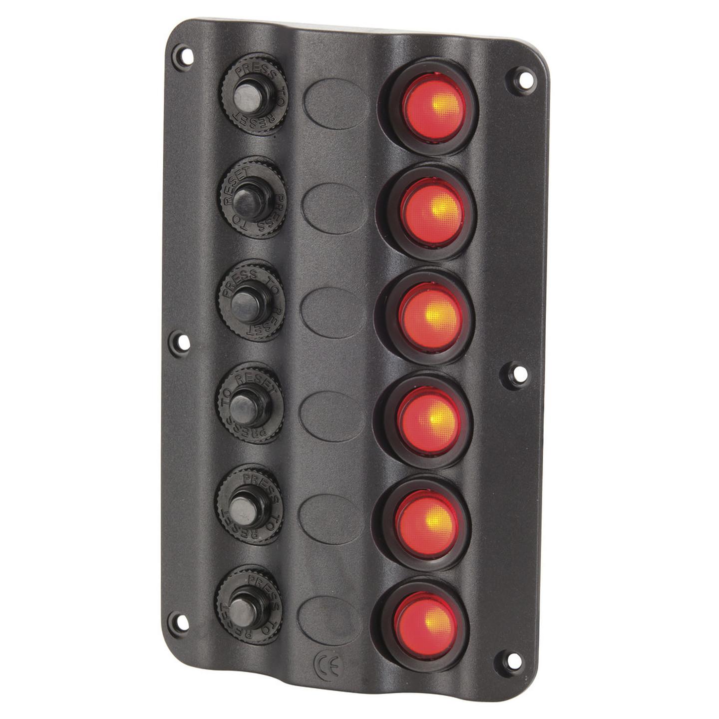 Marine Switch Panel with Circuit Breakers