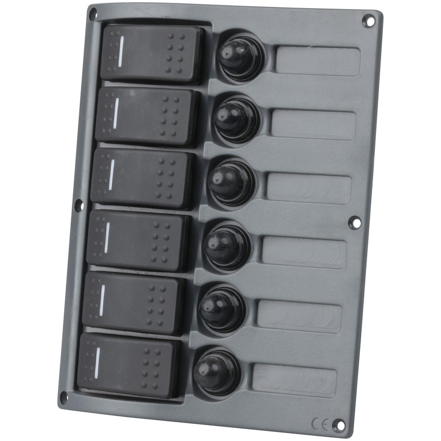 6 Way IP66 Marine Switch Panel