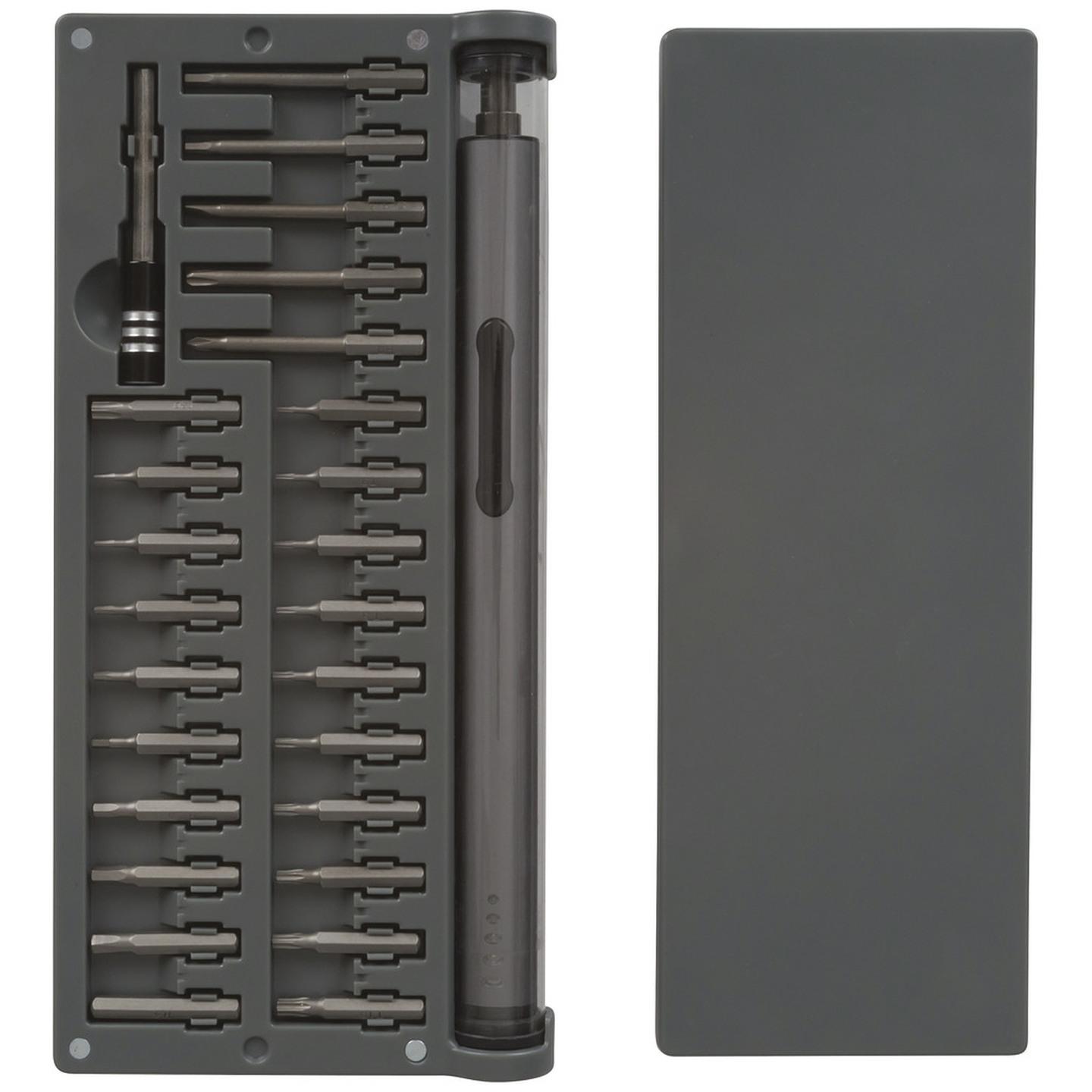 Rechargeable Lithium-Ion Screwdriver with Bits and Case