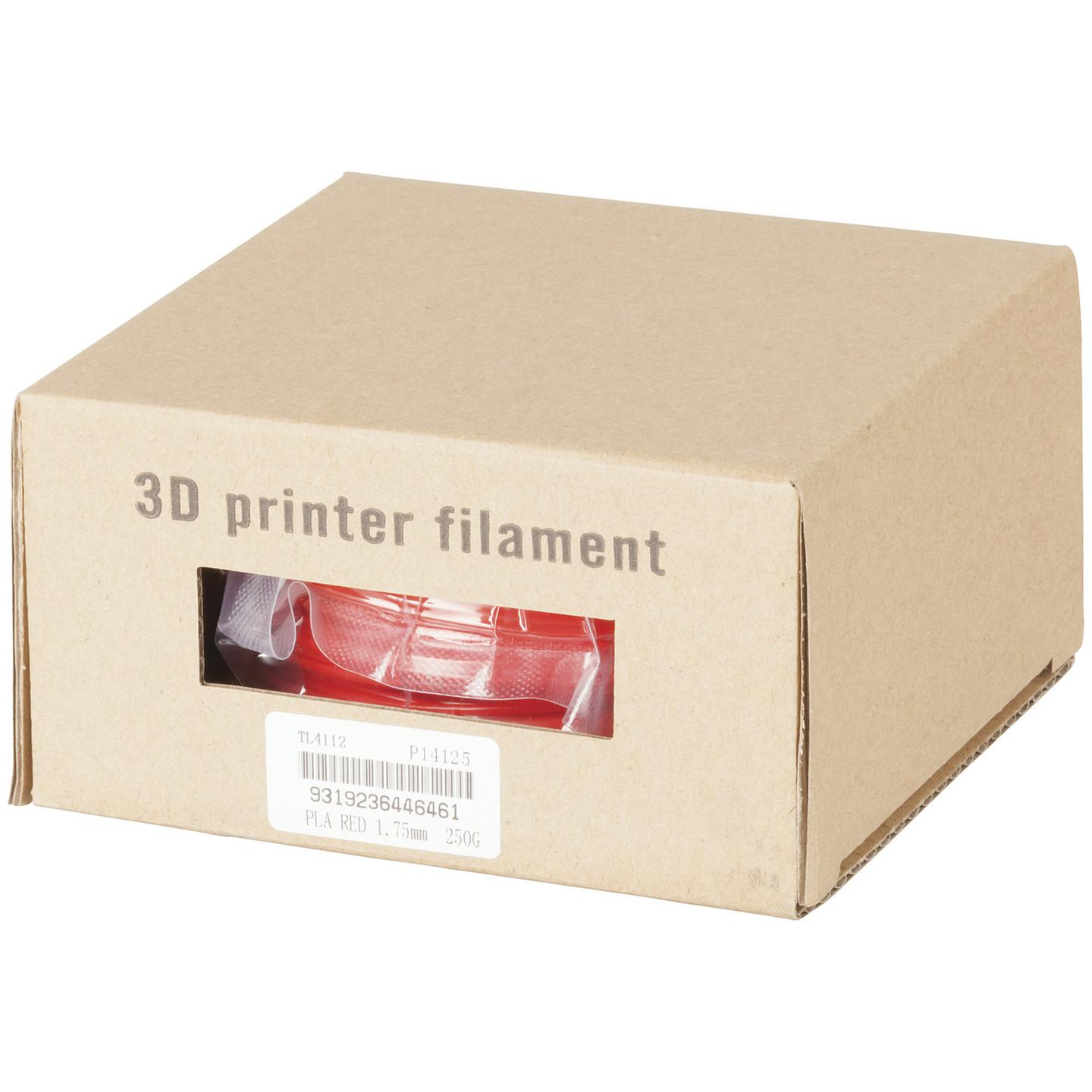 1.75mm Red PLA 3D Printer Filament 250g Roll