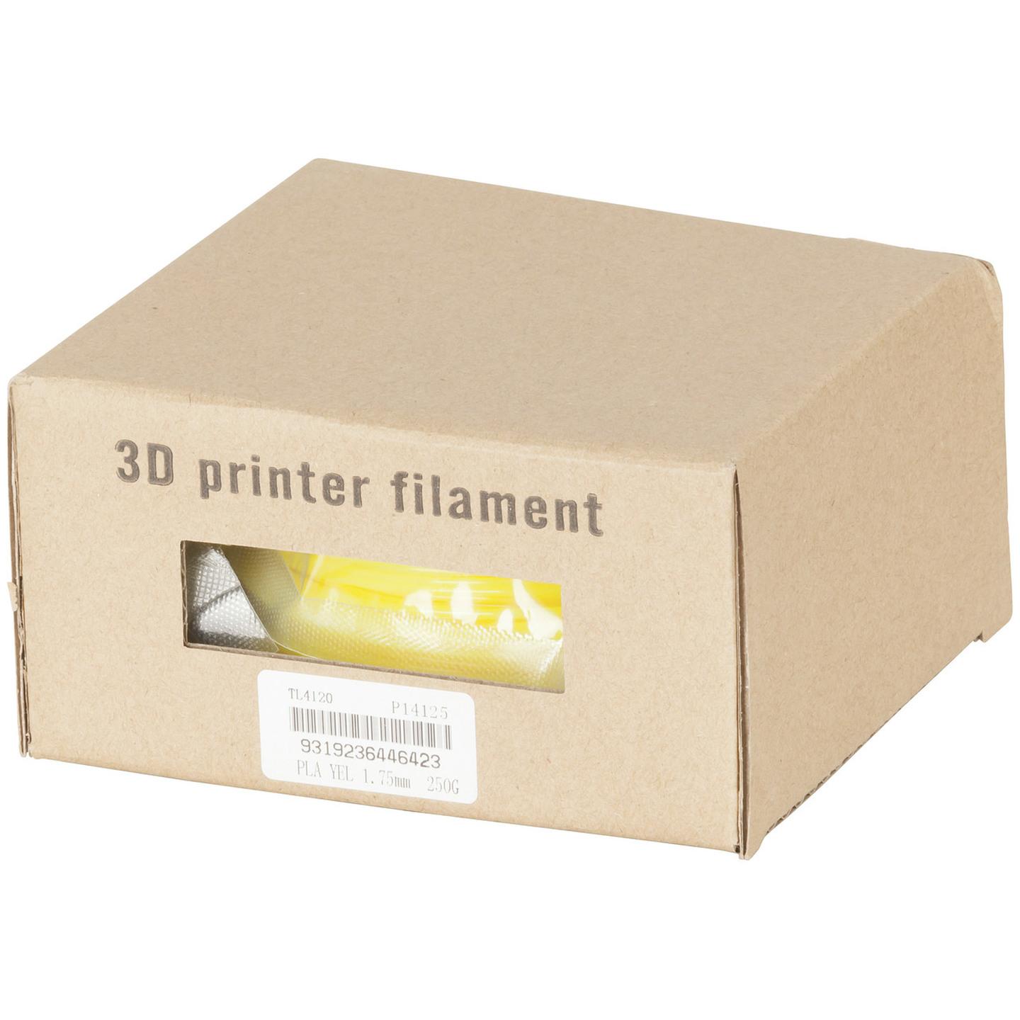 1.75mm Yellow 3D Printer Filament 250g Roll
