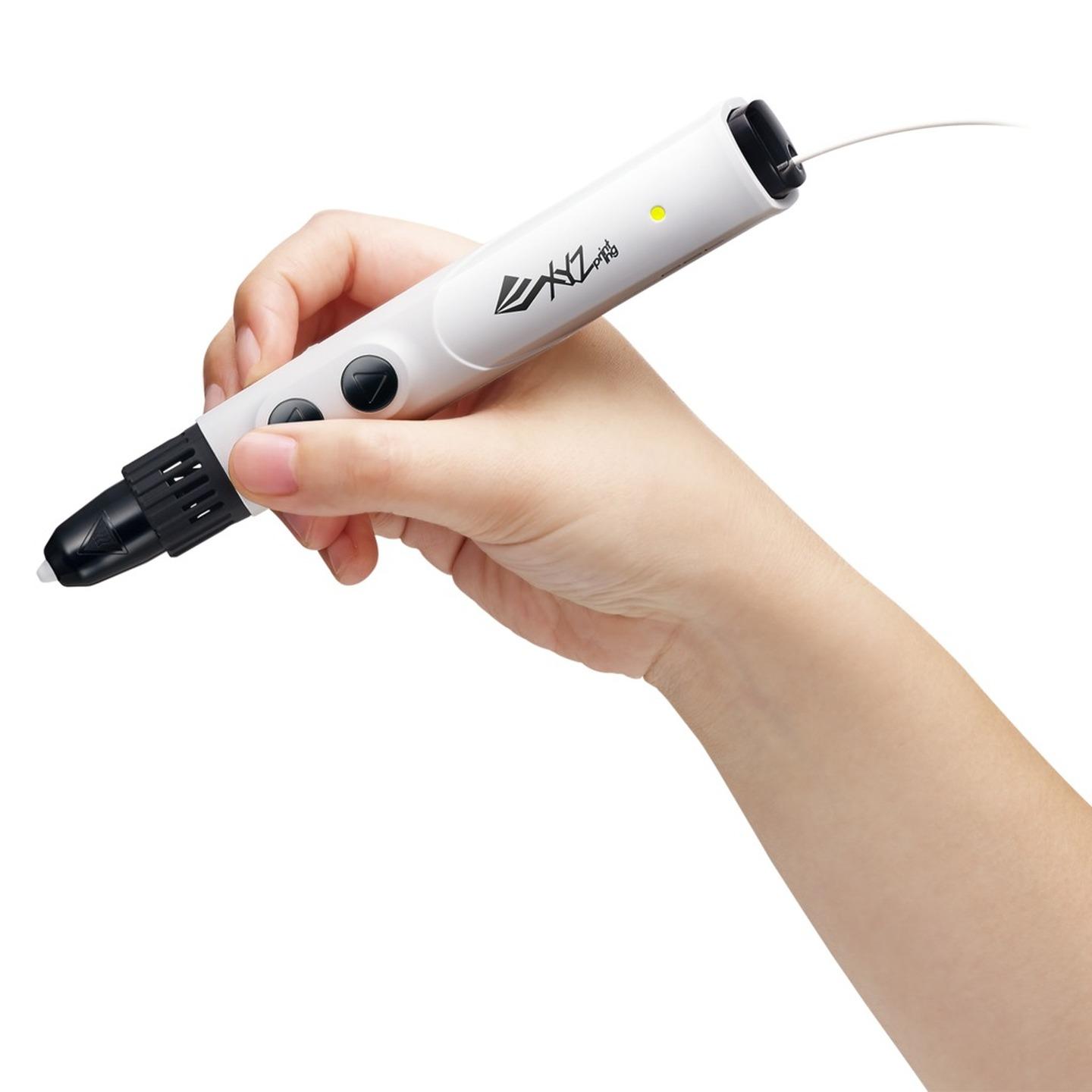 XYZ Da Vinci 3D Pen Cool is Kids Safe uses Low Temp PCL Filament