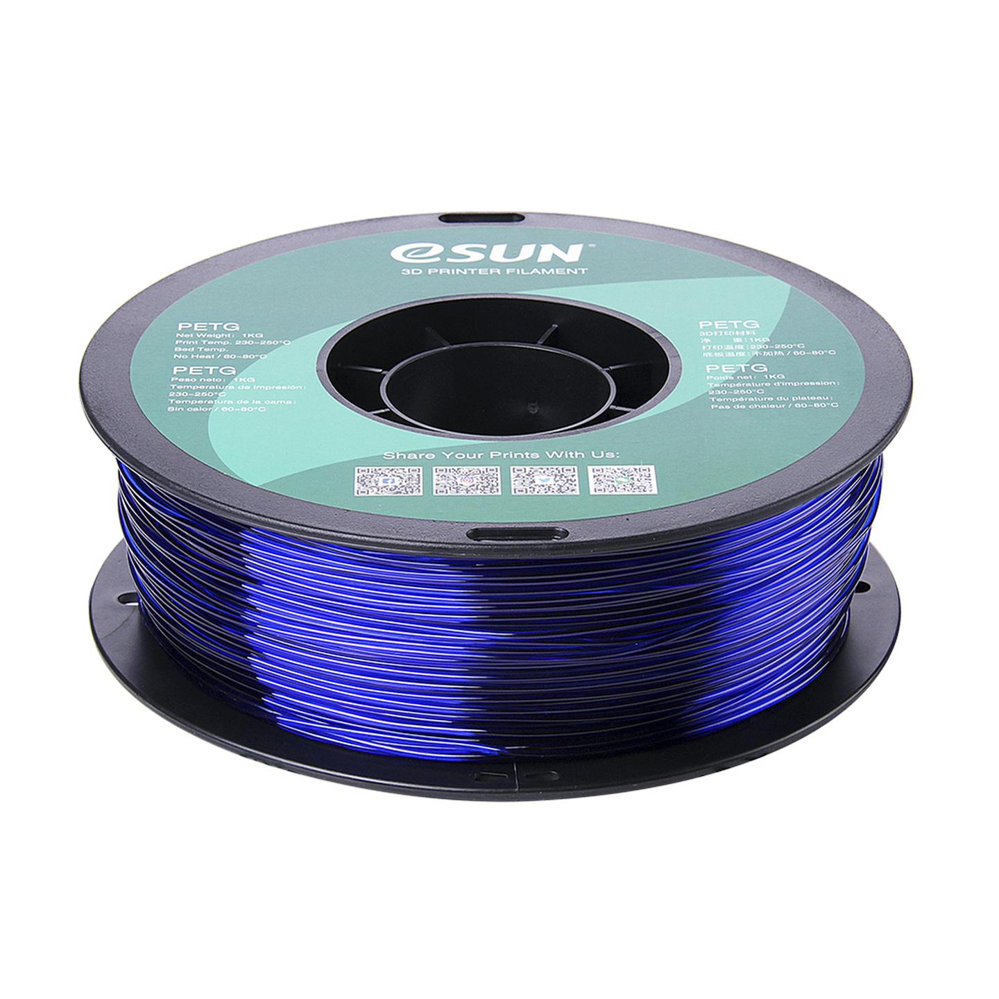 eSUN Blue PETG Filament 1kg 1.75mm