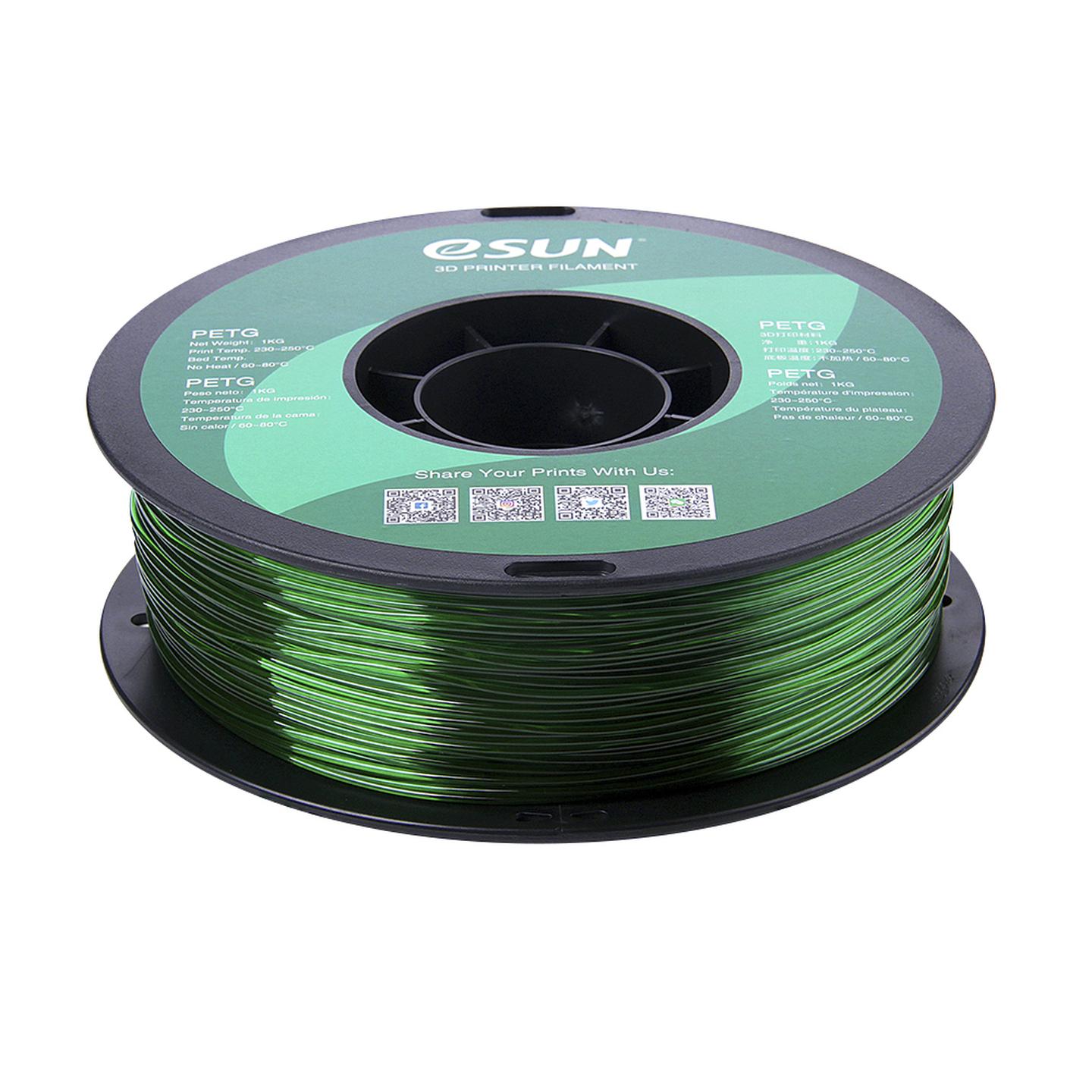 eSUN Green PETG Filament 1kg 1.75mm
