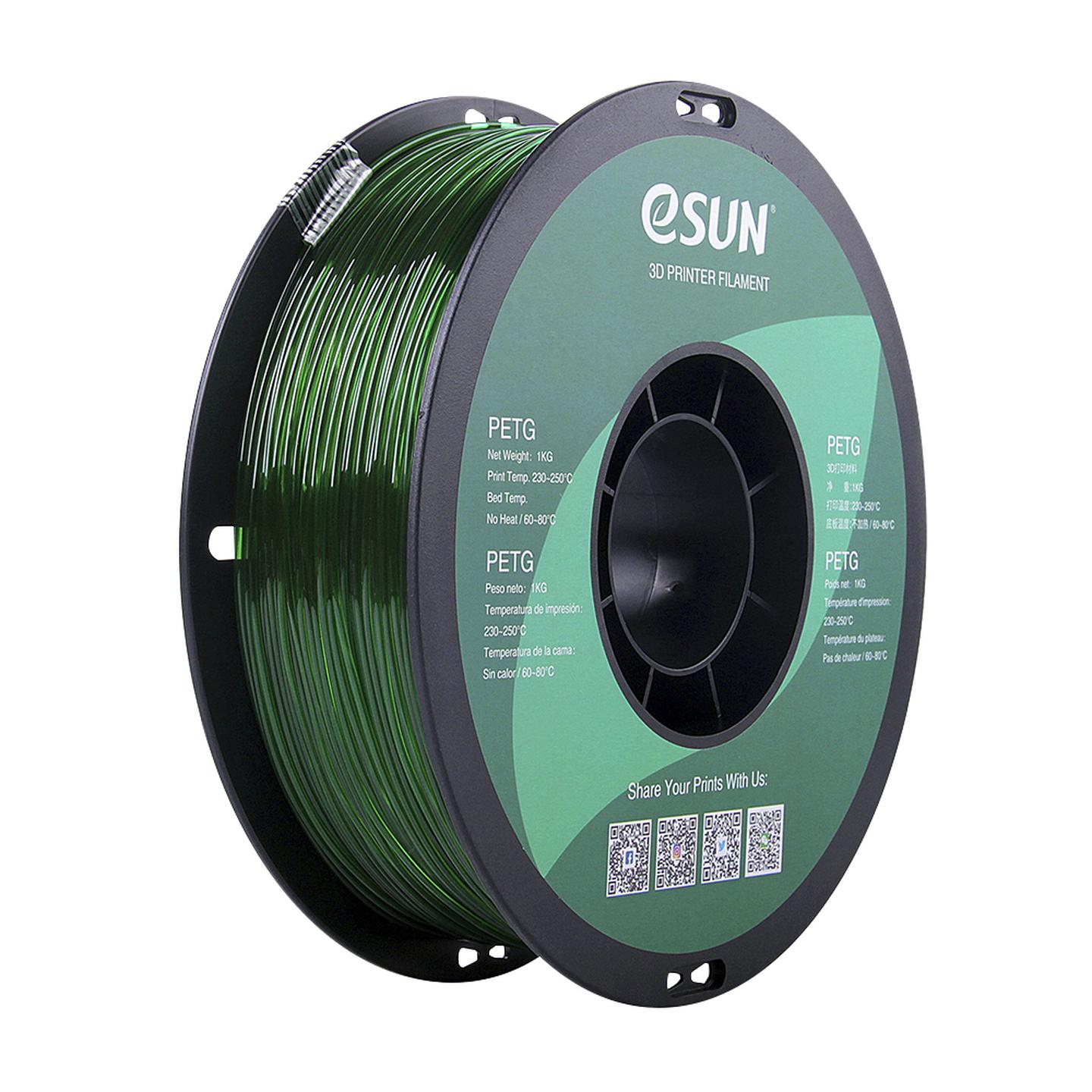 eSUN Green PETG Filament 1kg 1.75mm