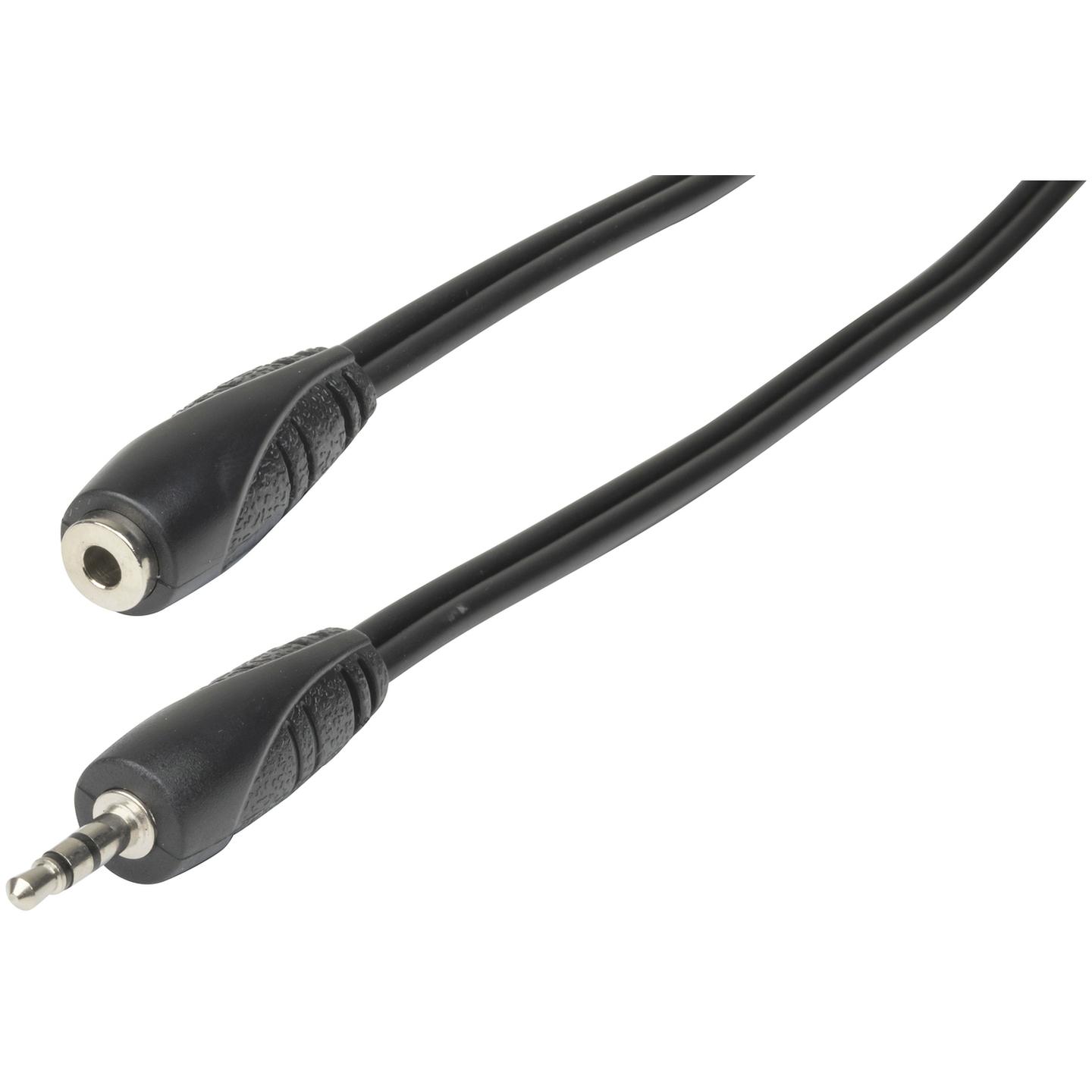 3.5mm Stereo Plug to 3.5mm Stereo Socket Audio Cable - 3m