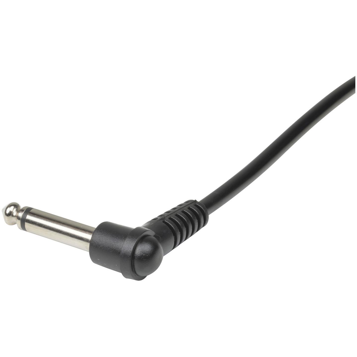 6.5mm Mono Plug to 6.5mm Mono R/A Plug Audio Cable - 6m