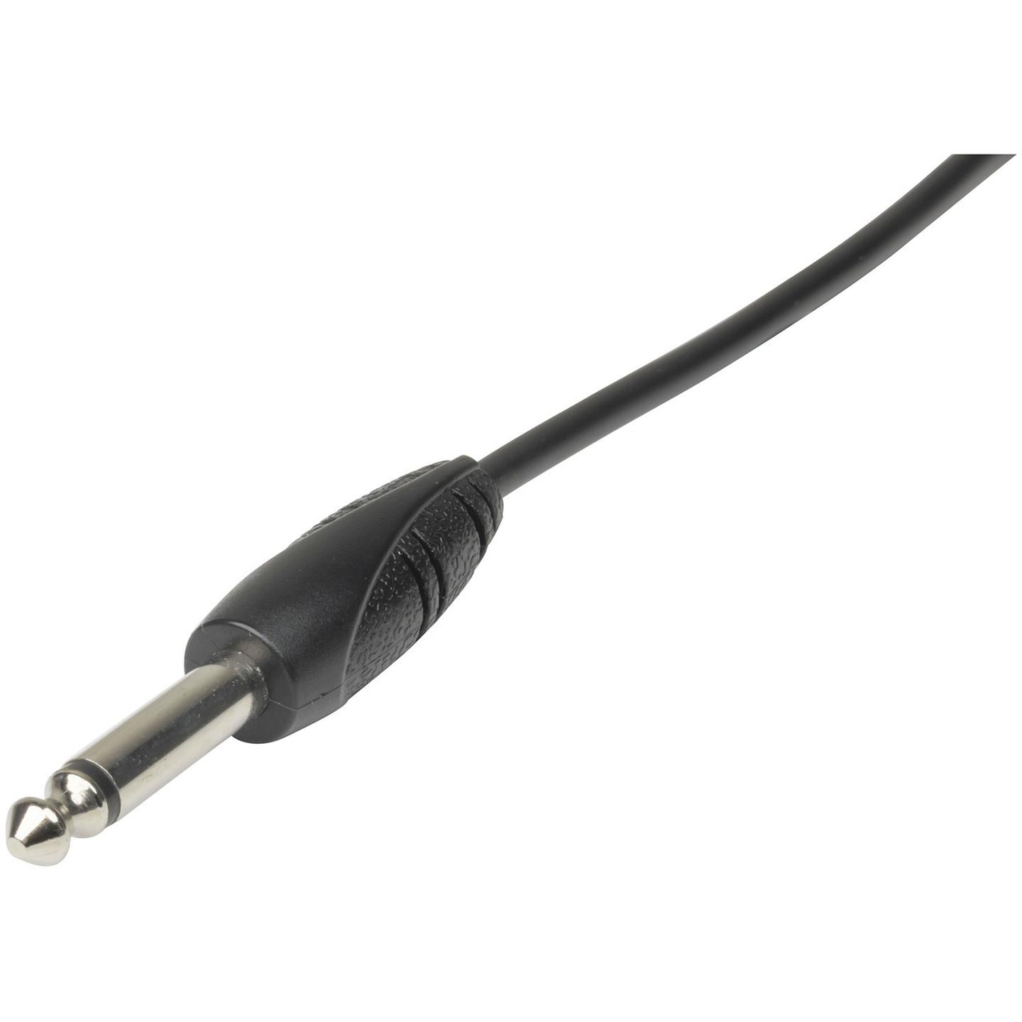 6.5mm Mono Plug to 6.5mm Mono Socket Audio Cable - 5m