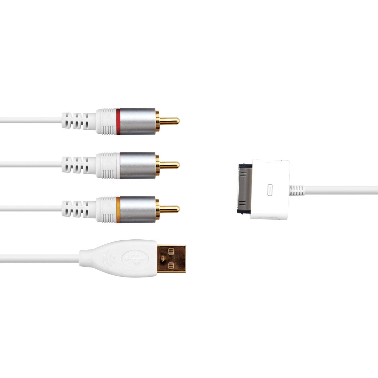 Audio Video Cable for iPod iTouch or iPhone