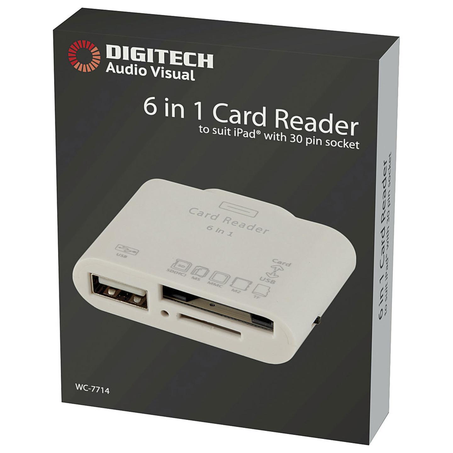 6-in-1 Card Reader for iPad 1/2/3