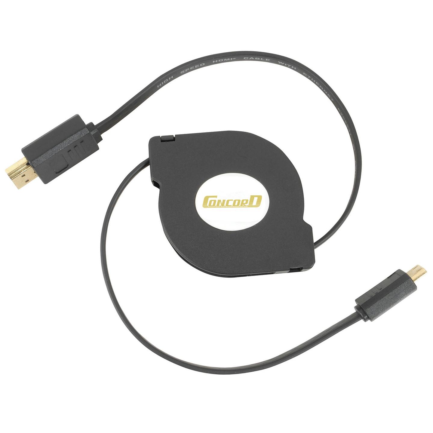 HDMI Retractable Lead A Type Male to C Type Male