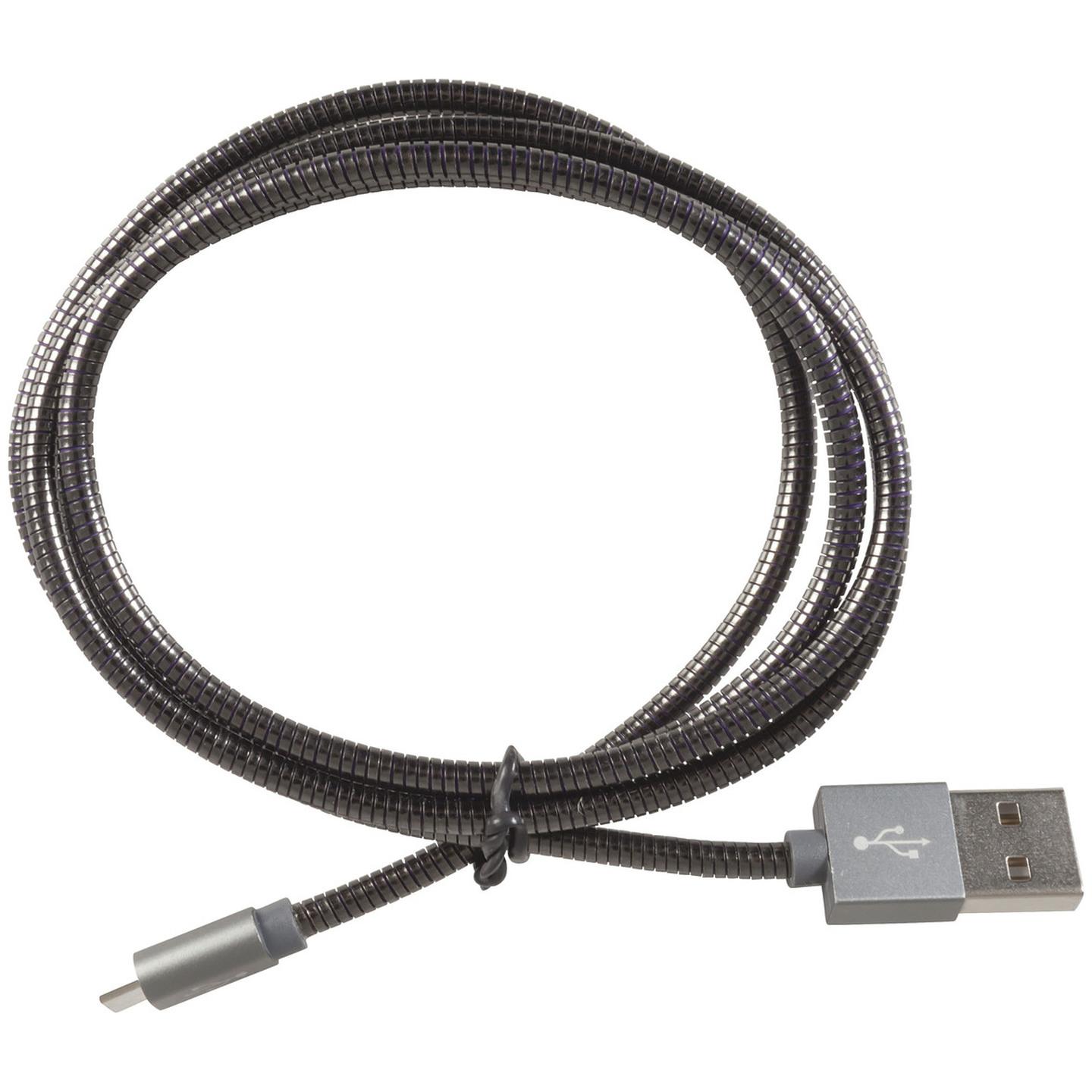 1m Armoured Lightning USB Cable