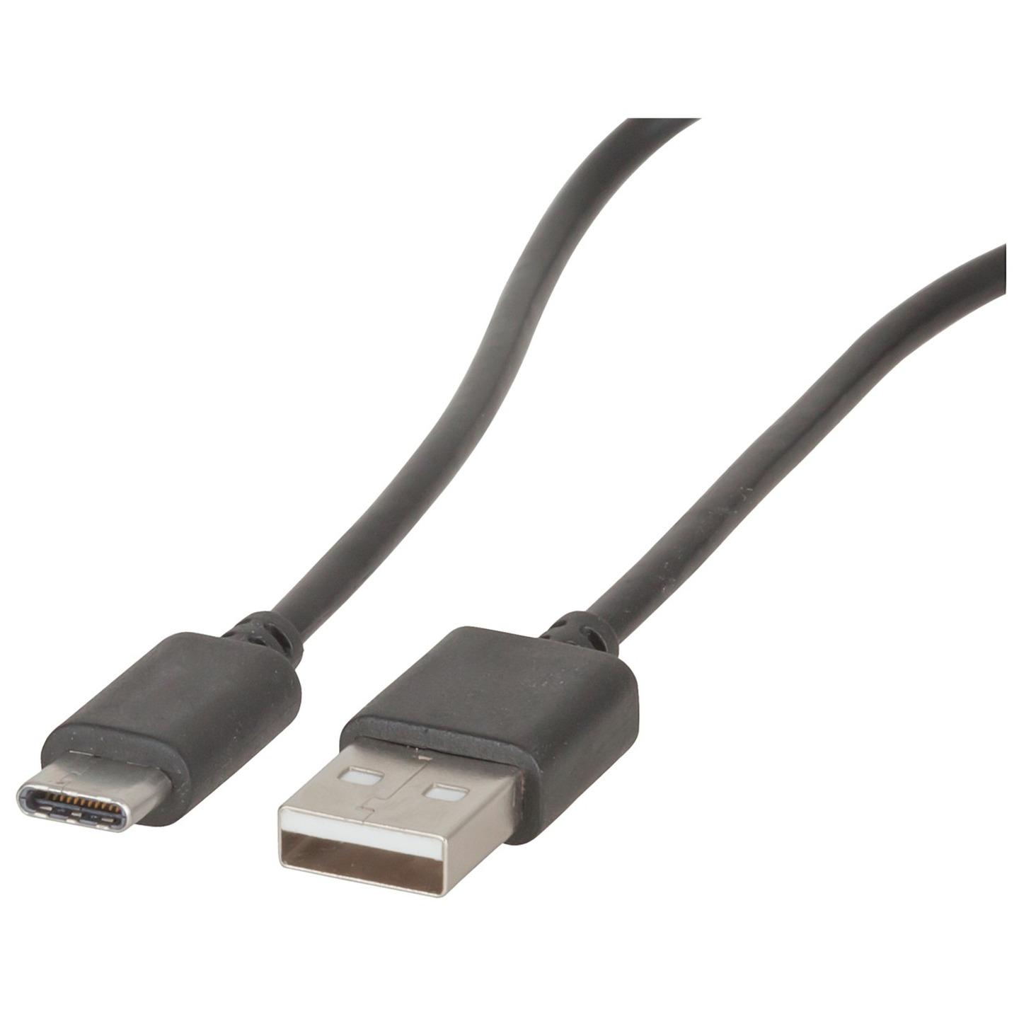 USB Type-C to USB 2.0 A Male Cable 1.8m