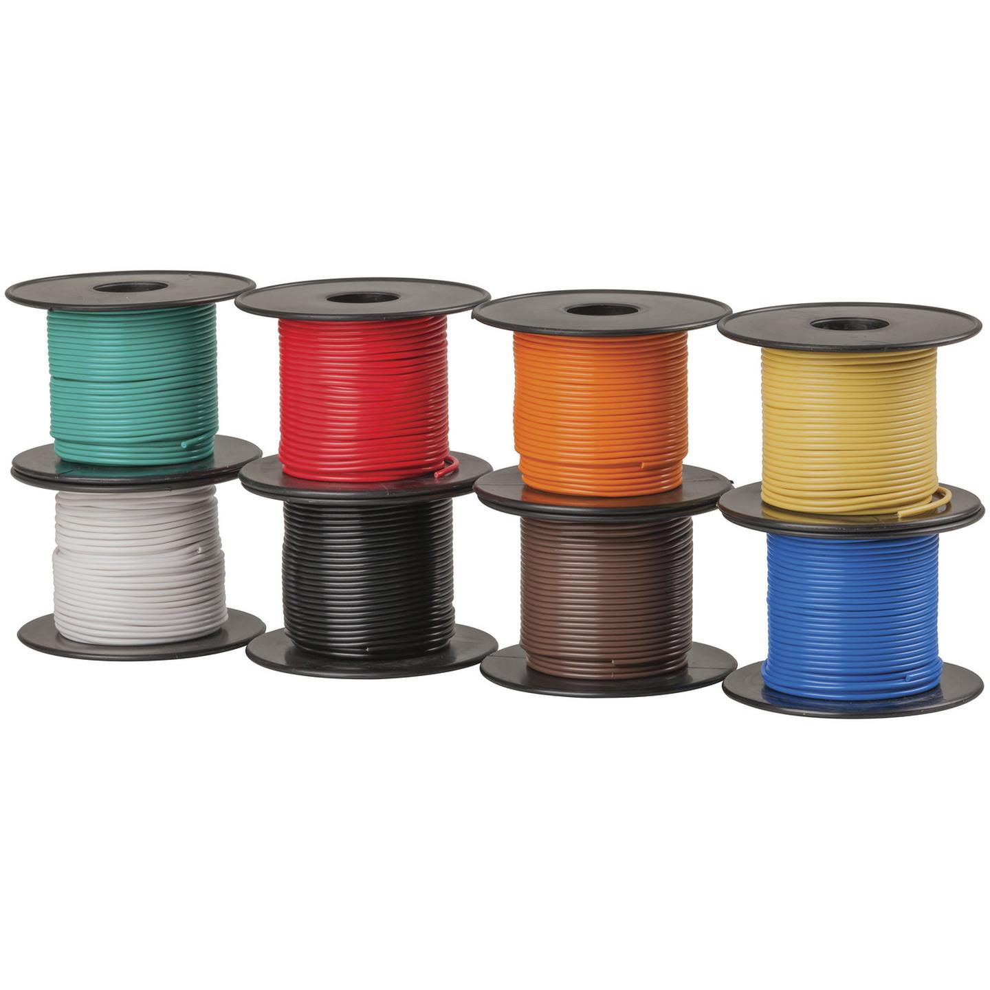Light Duty Hook-up Wire Pack - 8 colours