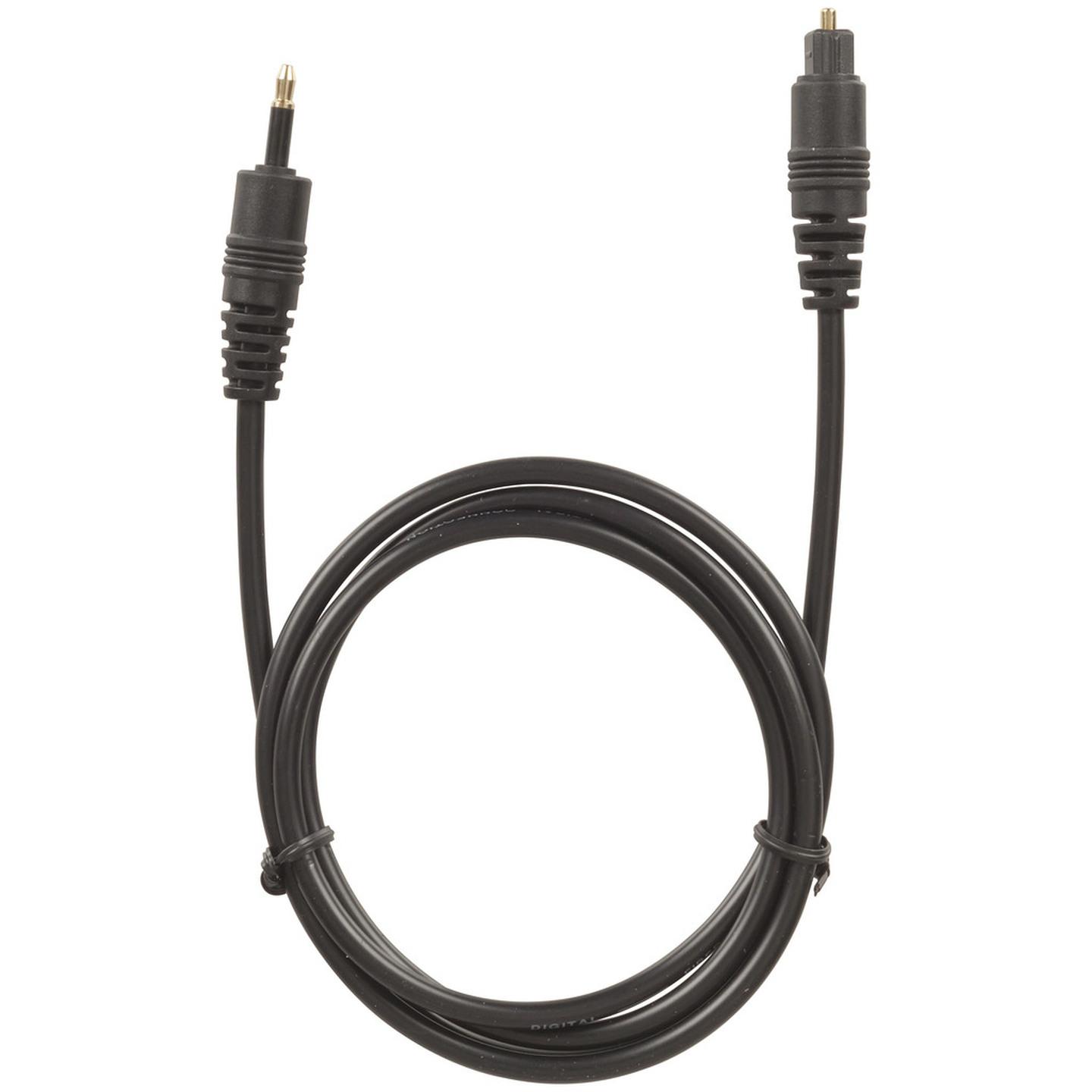 1m Mini 3.5mm TOSLINK to TOSLINK Optical Cable