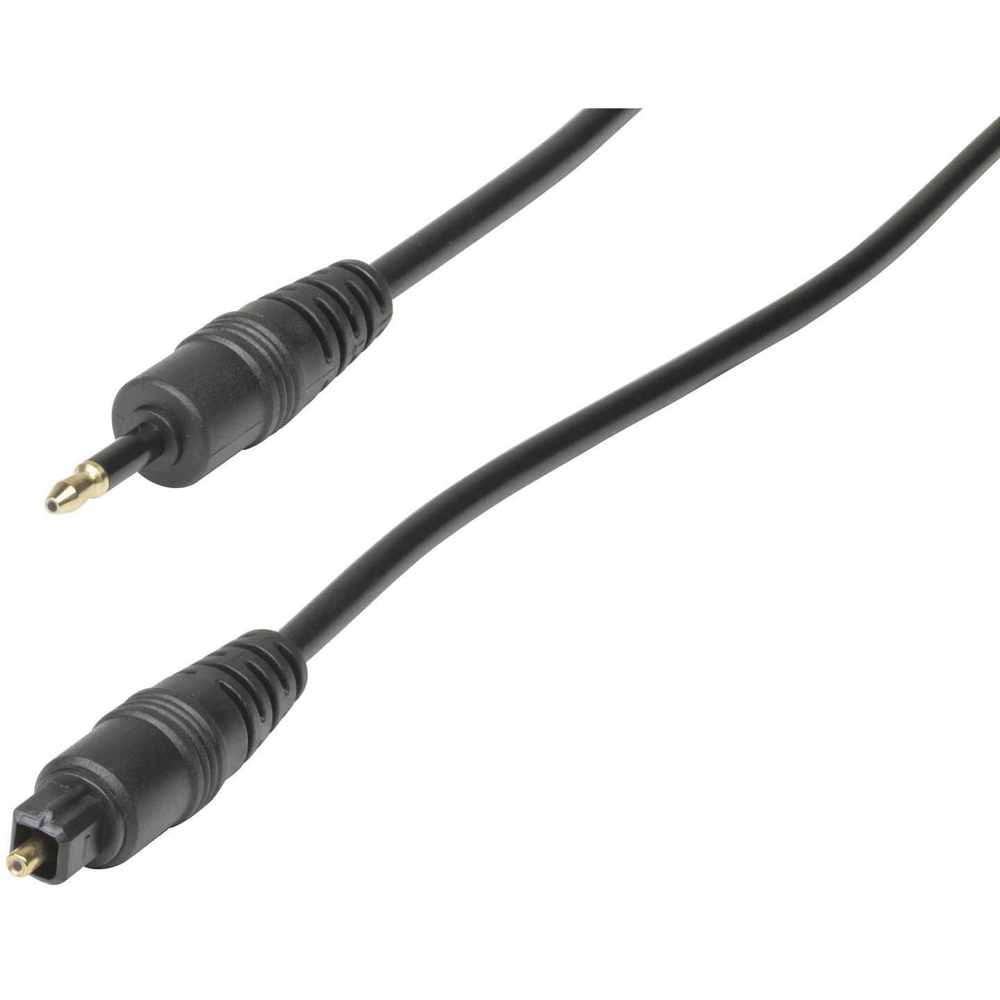 1m Mini 3.5mm TOSLINK to TOSLINK Optical Cable