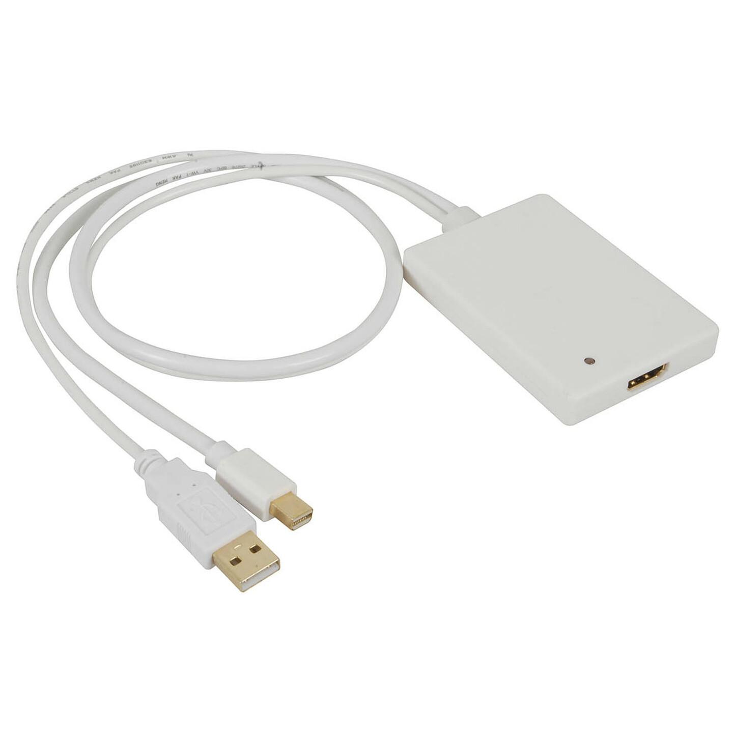 Mini DisplayPort and USB Audio to HDMI Converter