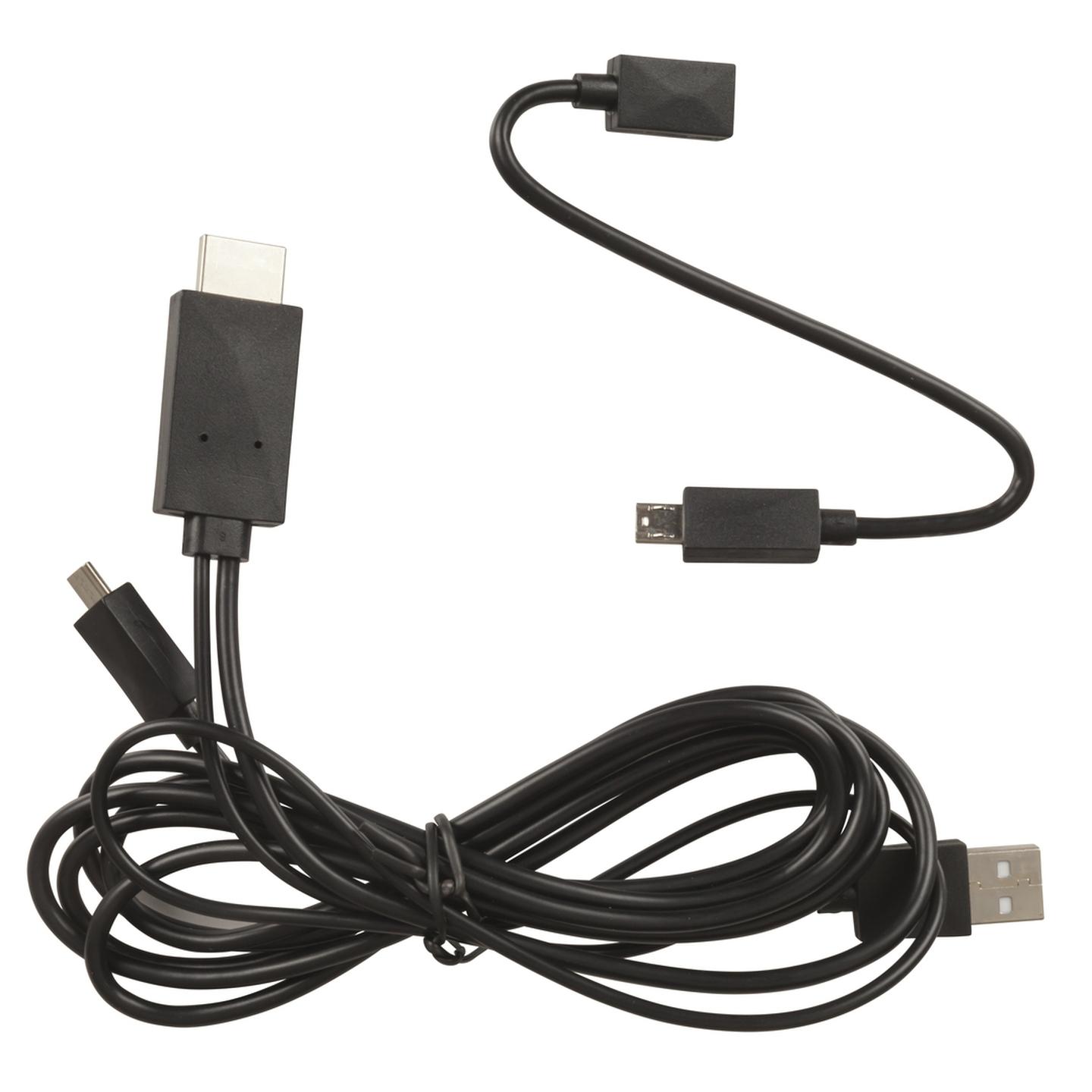 MHL to HDMI Cable with 11 Pin Samsung Adaptor - 2m