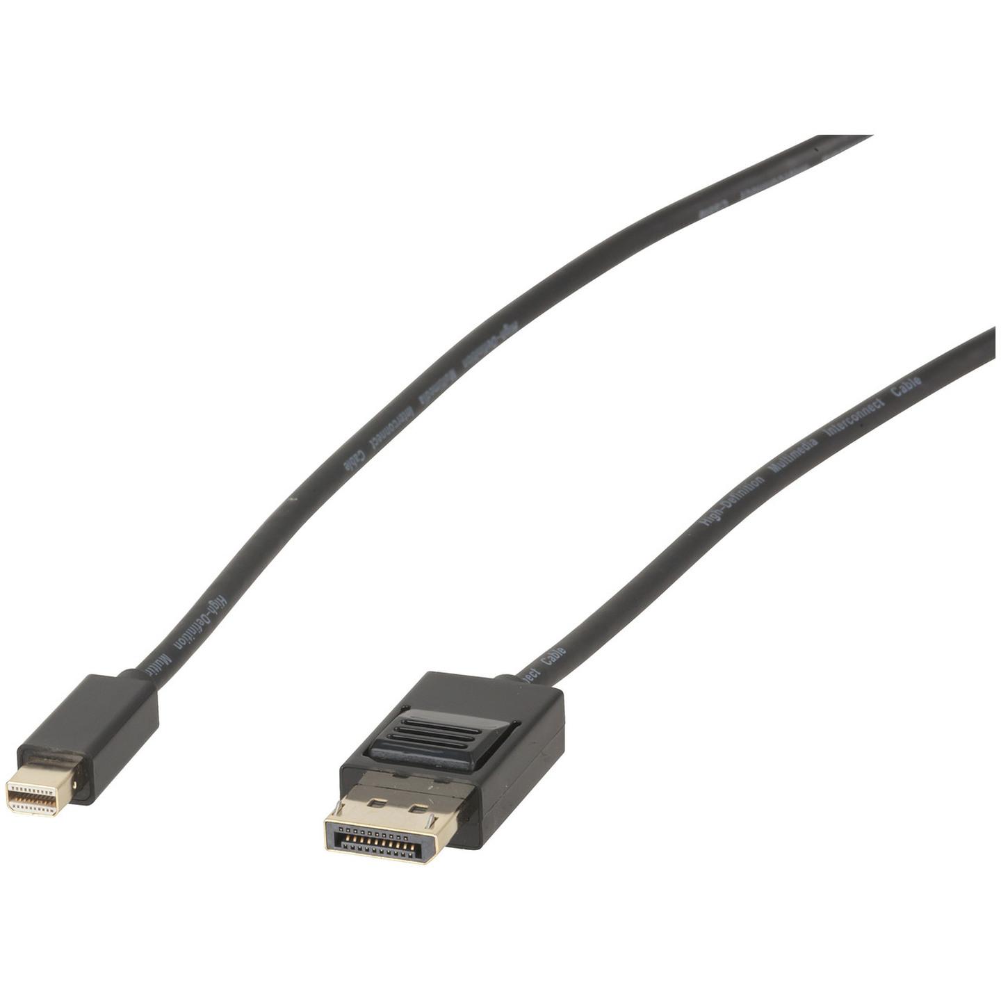 DisplayPort to Mini DisplayPort Male Cable 1.8m