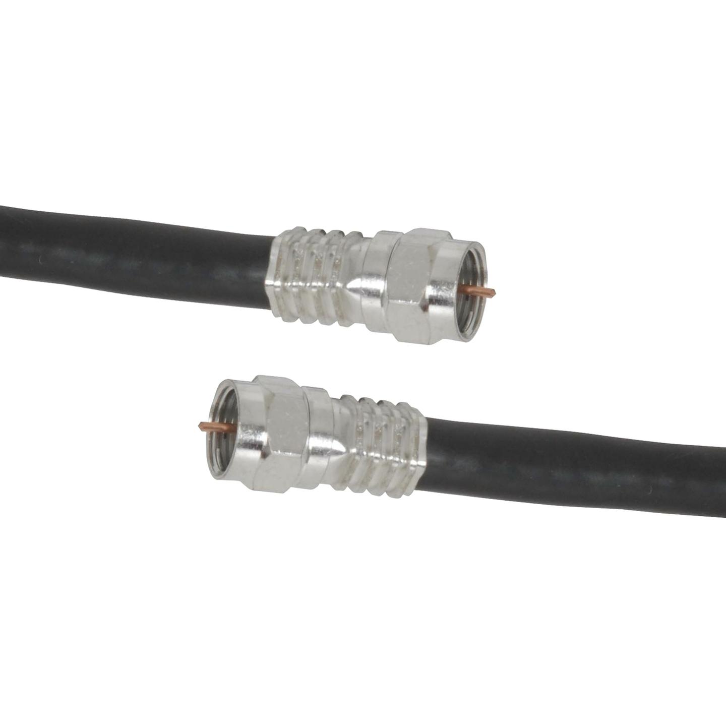 5m High Quality RG6 Quad Shield Cable with Crimped Connectors
