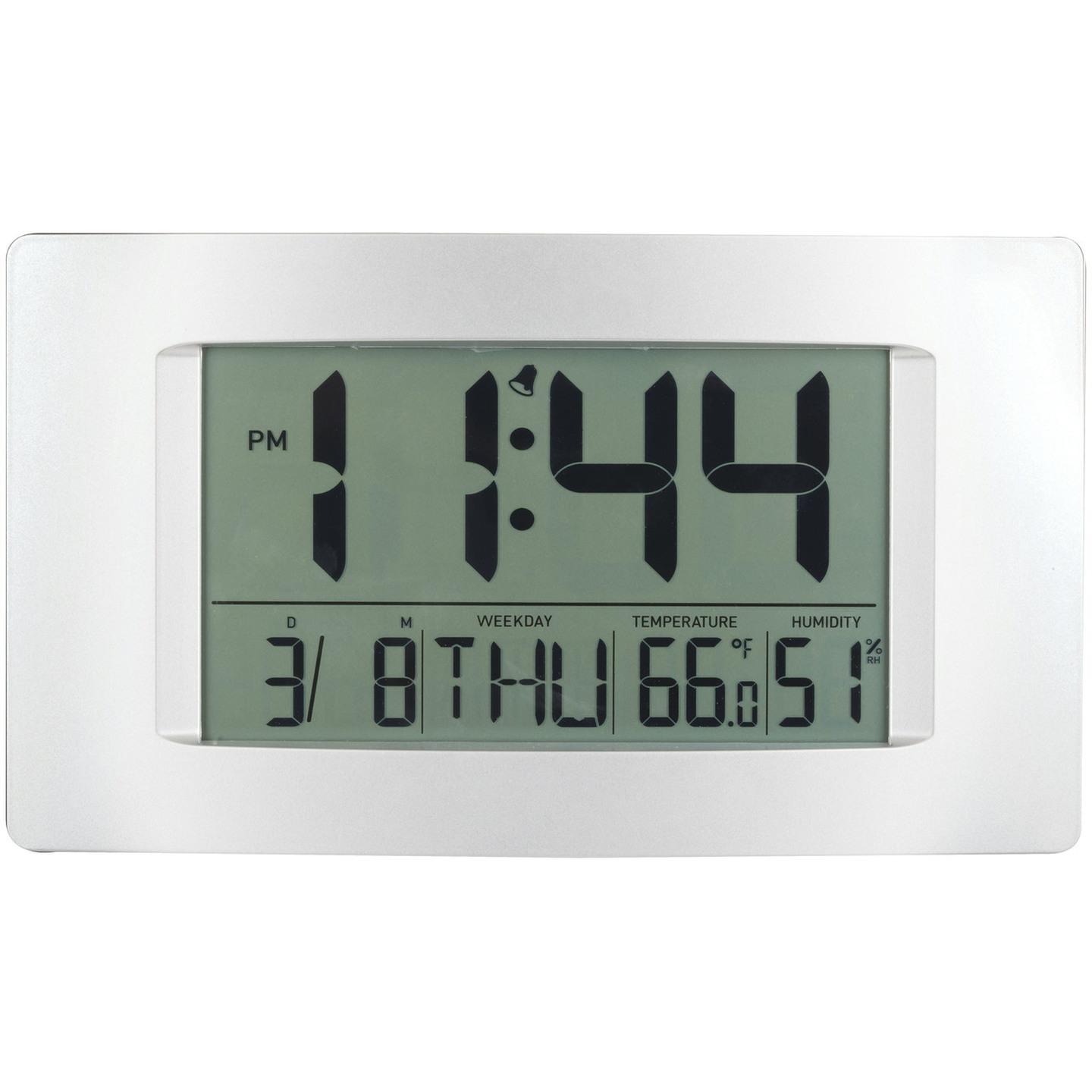 Multi-Function LCD Wall Clock