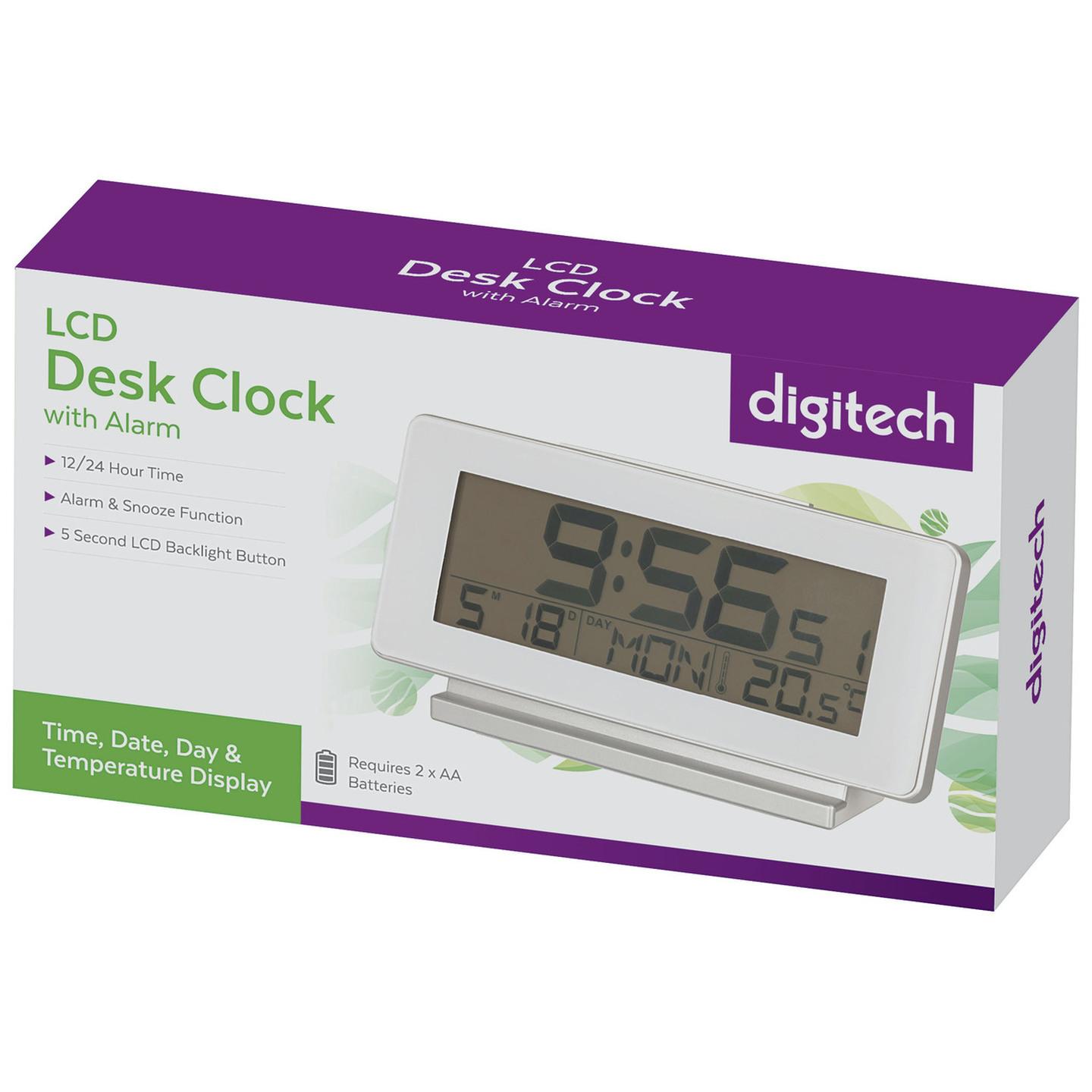 LCD Desk Clock with Alarm