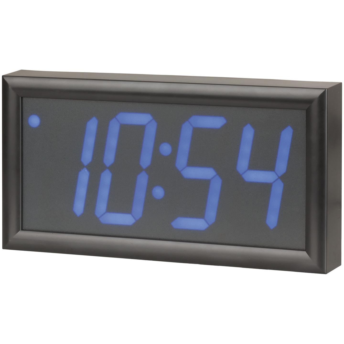 LED Wall Clock with Calendar and Temperature Display