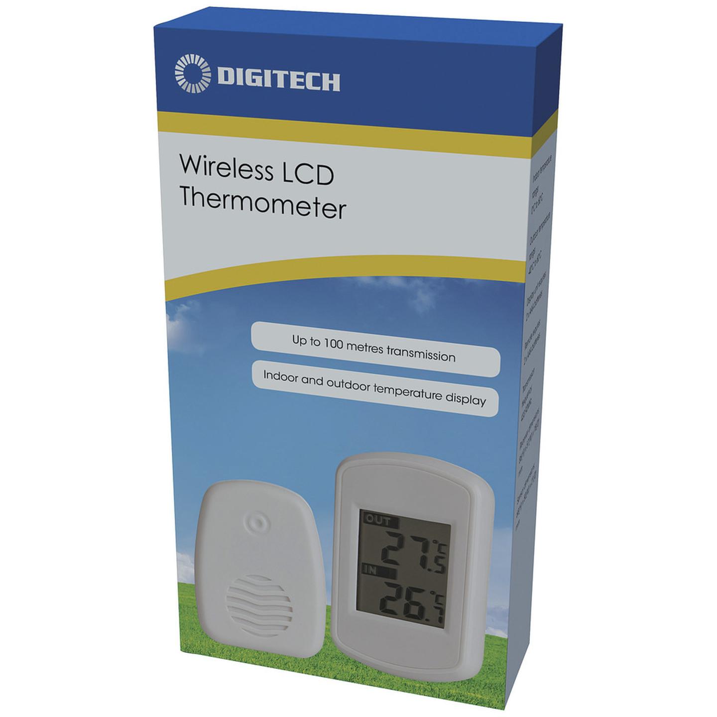 Wireless In and Out LCD Thermometer