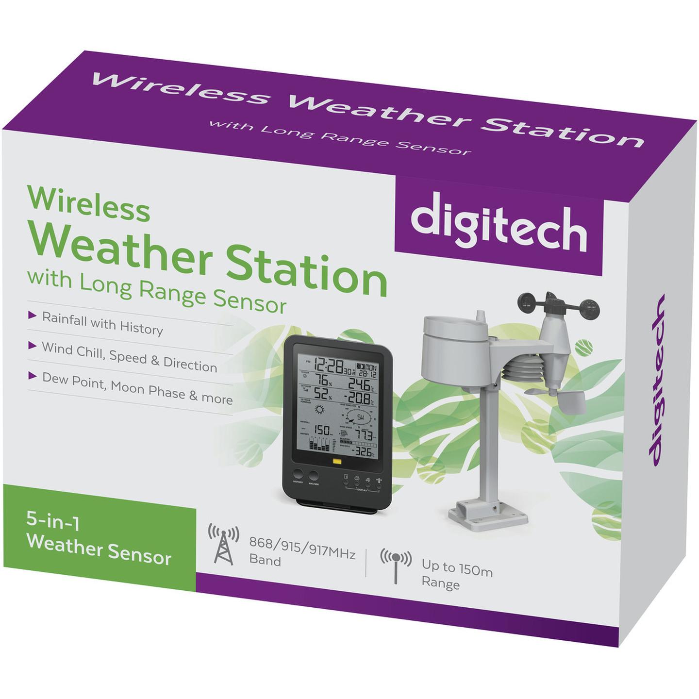 Digital Weather Station with Monochrome Display
