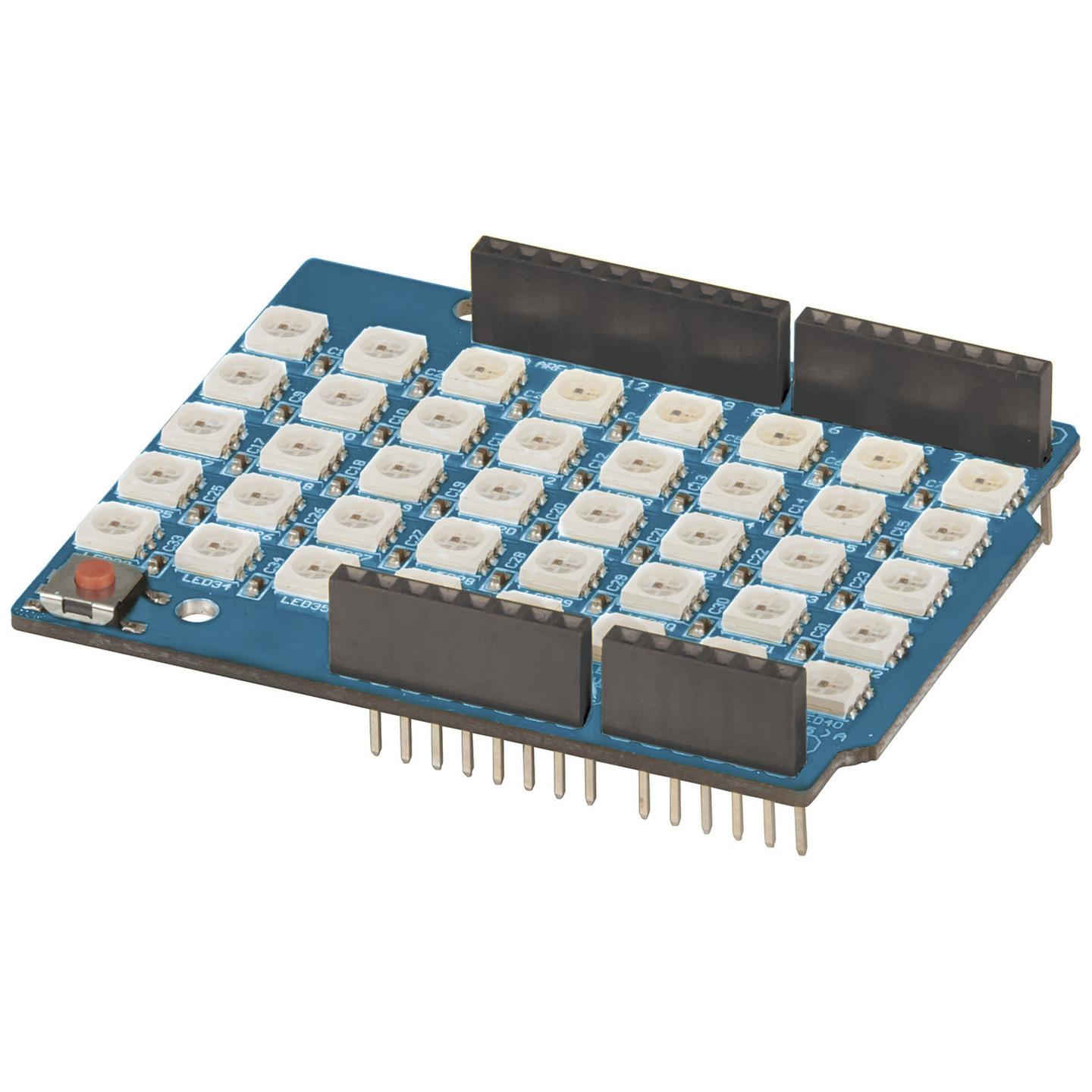 Duinotech Arduino Compatible 8 x 5 RGB LED Matrix Shield