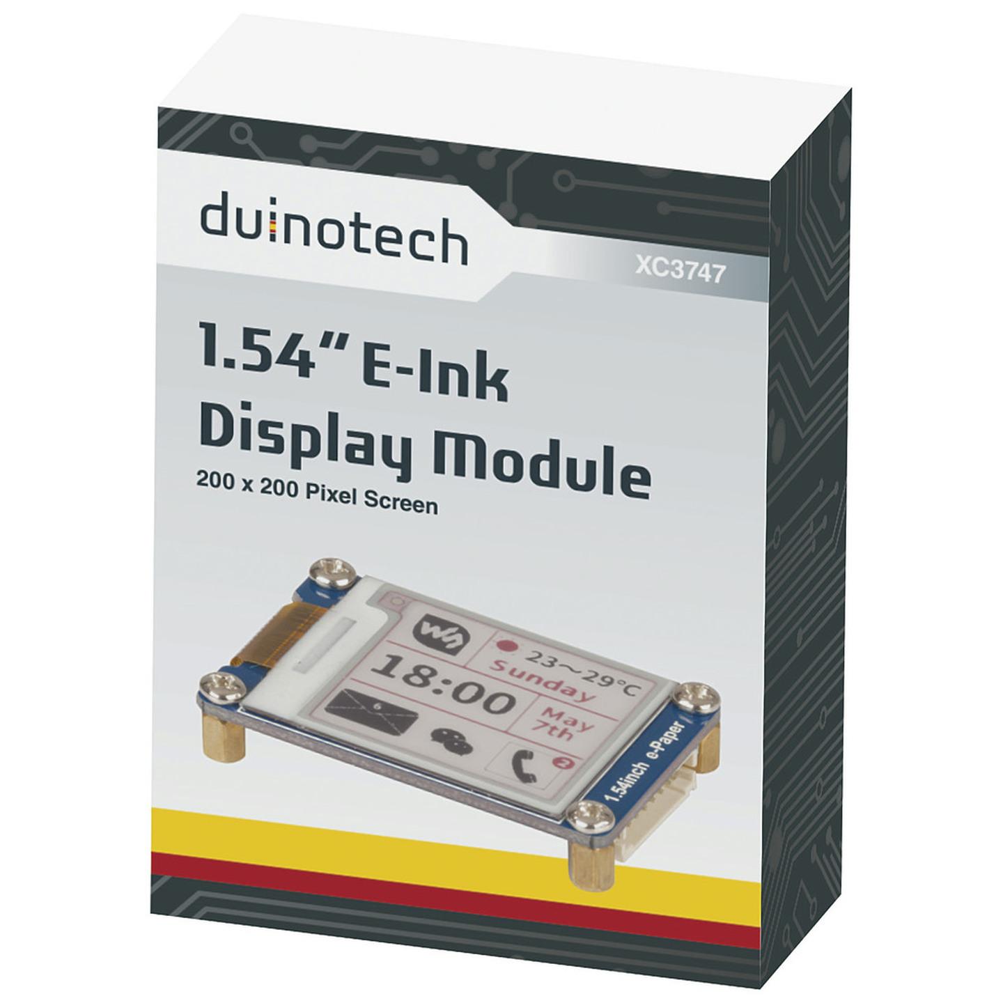 Duinotech Arduino Compatible 1.54 Inch Monochrome E-Ink Display