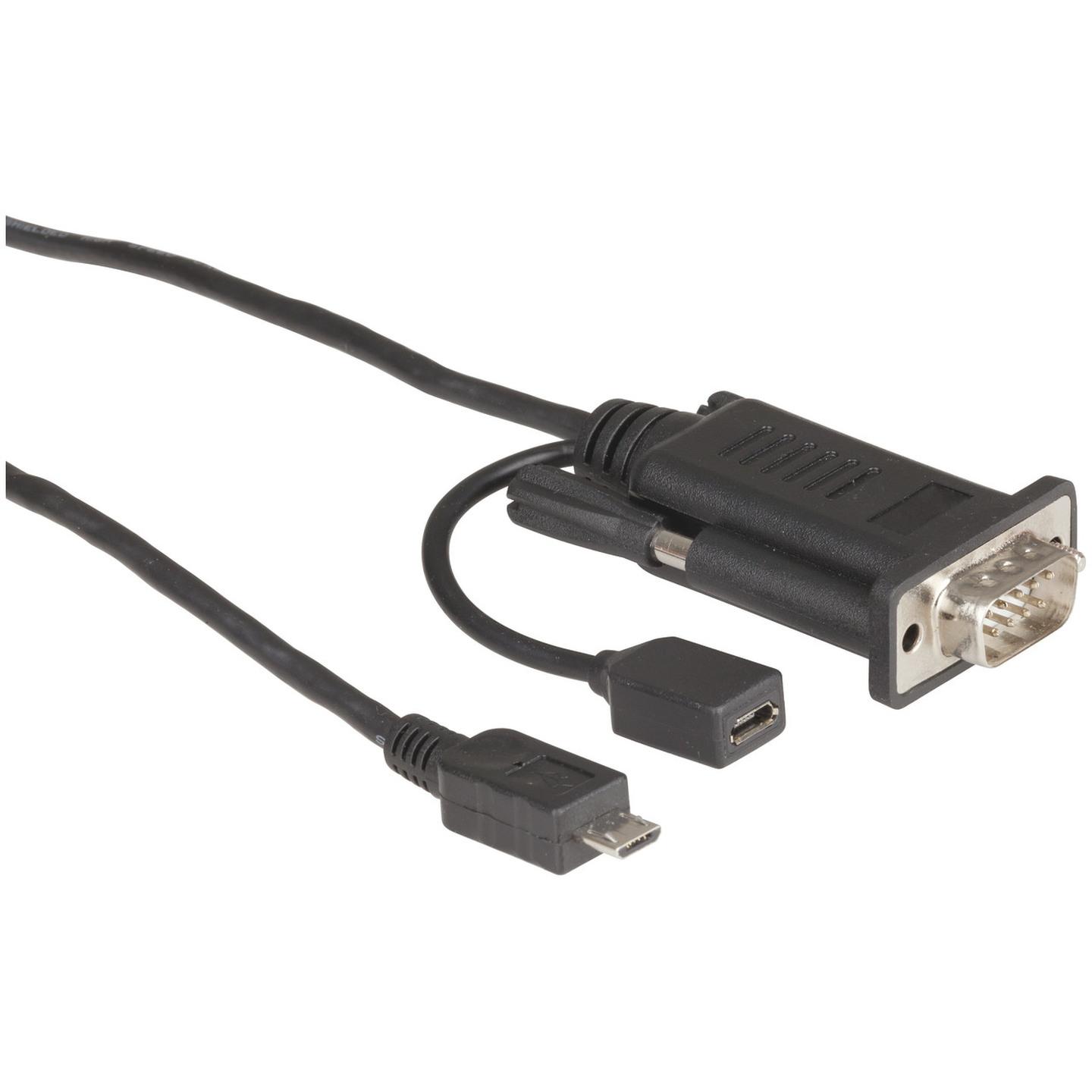 RS-232 DB9 to USB Micro B Converter
