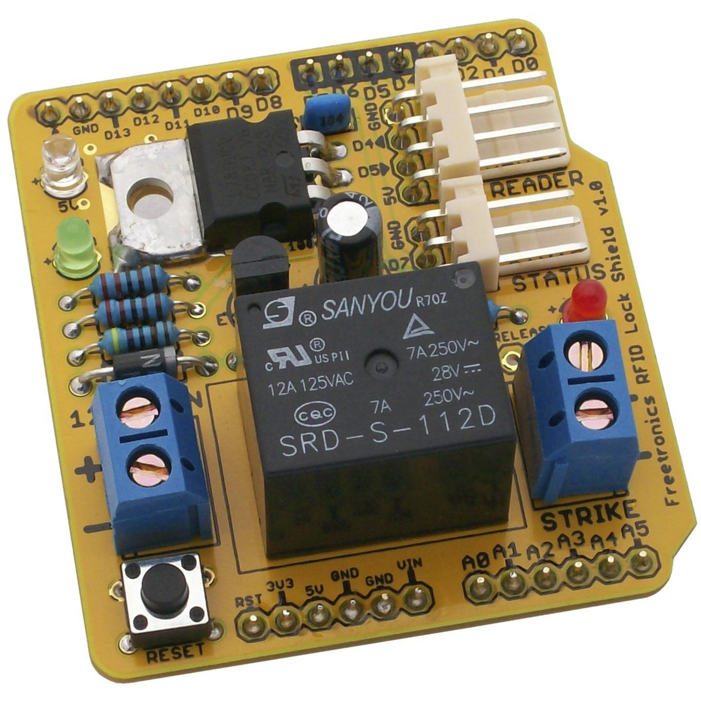 RFID Lock Shield Kit - Arduino Compatible