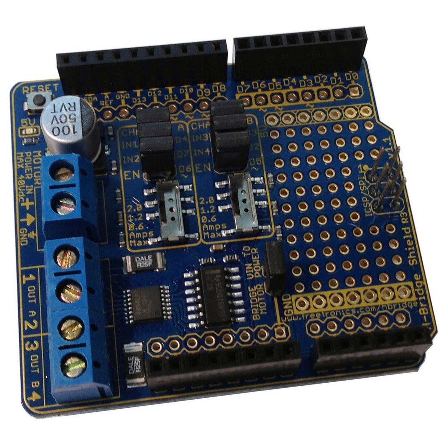 H-Bridge Motor Driver Shield for Arduino