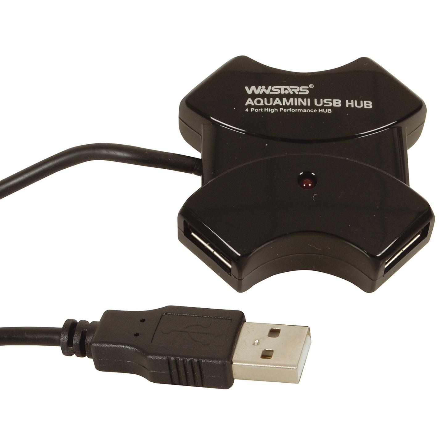 Star Shaped 4 Port USB 2.0 Type-A Hub