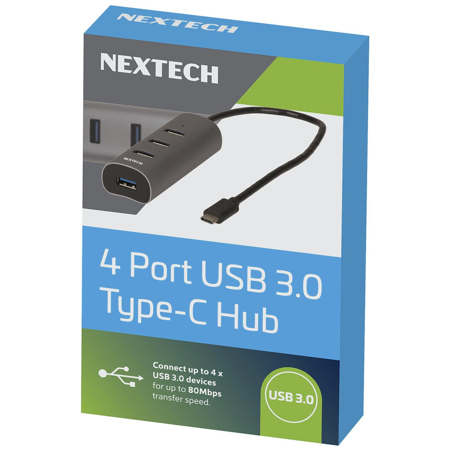 Nextech 4 Port USB 3.0 Type-C Hub