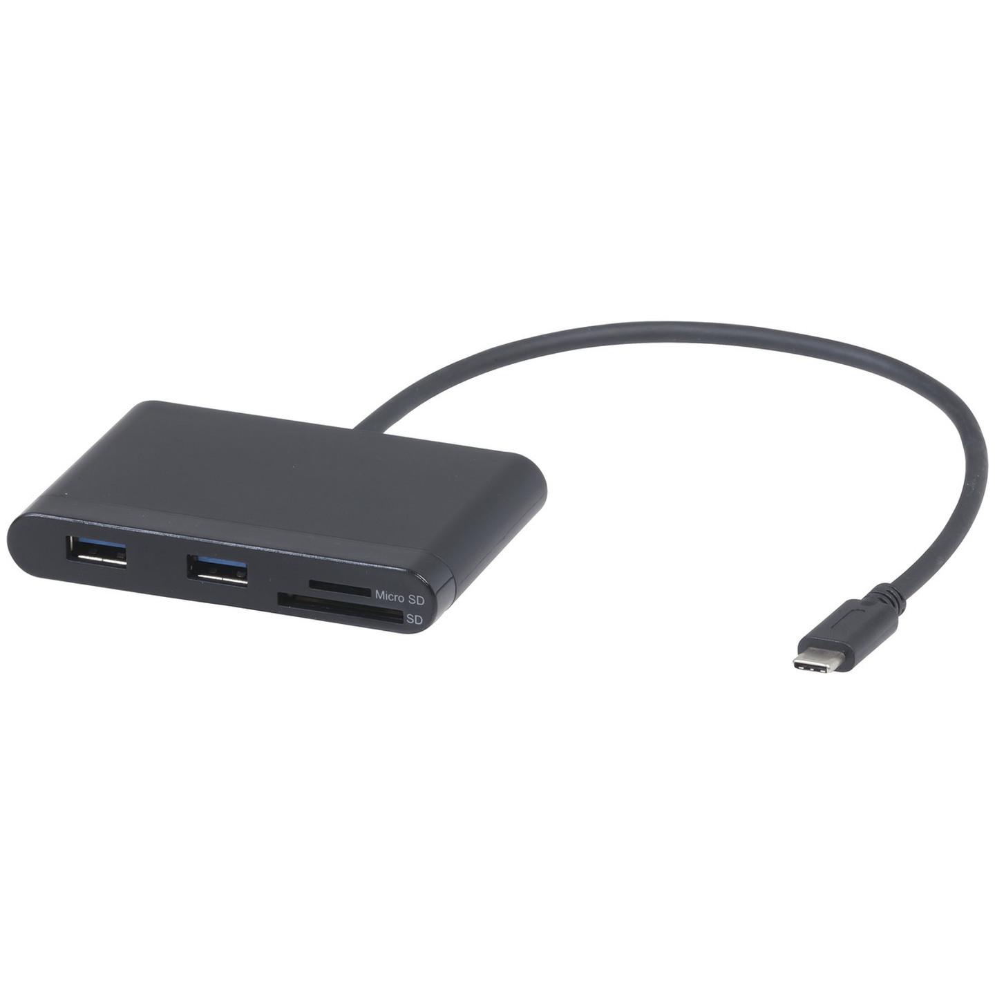 USB 3.0 Type-C Hub and Card Reader with Power Delivery
