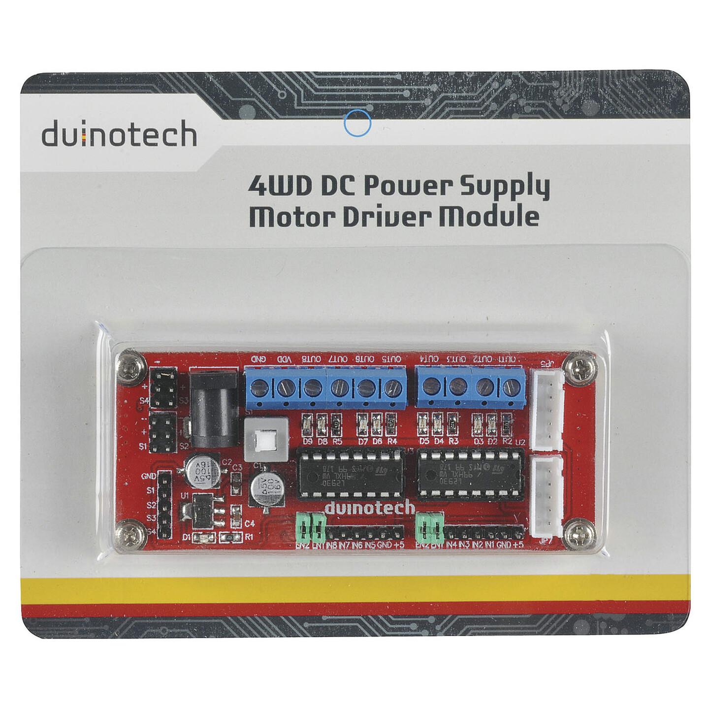 4WD DC Power Supply Motor Driver Module for Arduino