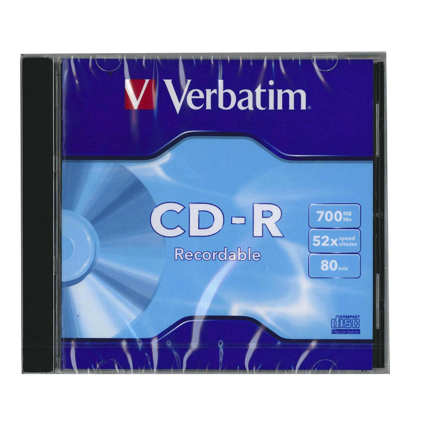 Verbatim Datalife P-Cyanine 80min/700MB CD-R Jewel Case Singles 52x