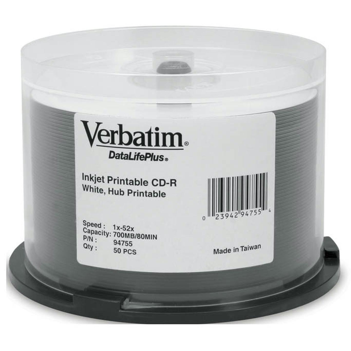 Verbatim P-Cyanine CD-R 80min/700MB 50 Pack Spindle 52x