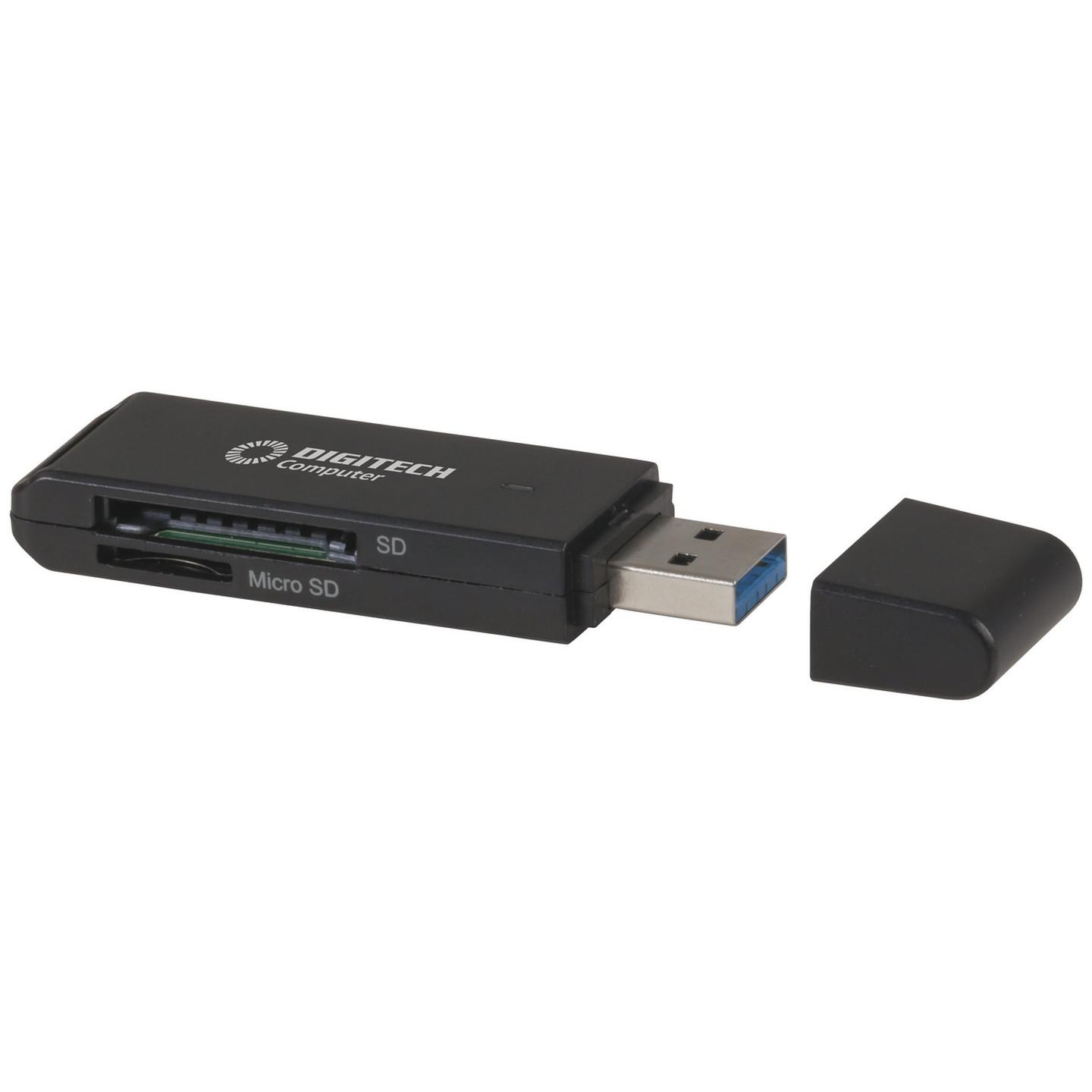 Compact USB3.0 SD/MicroSD Card Reader