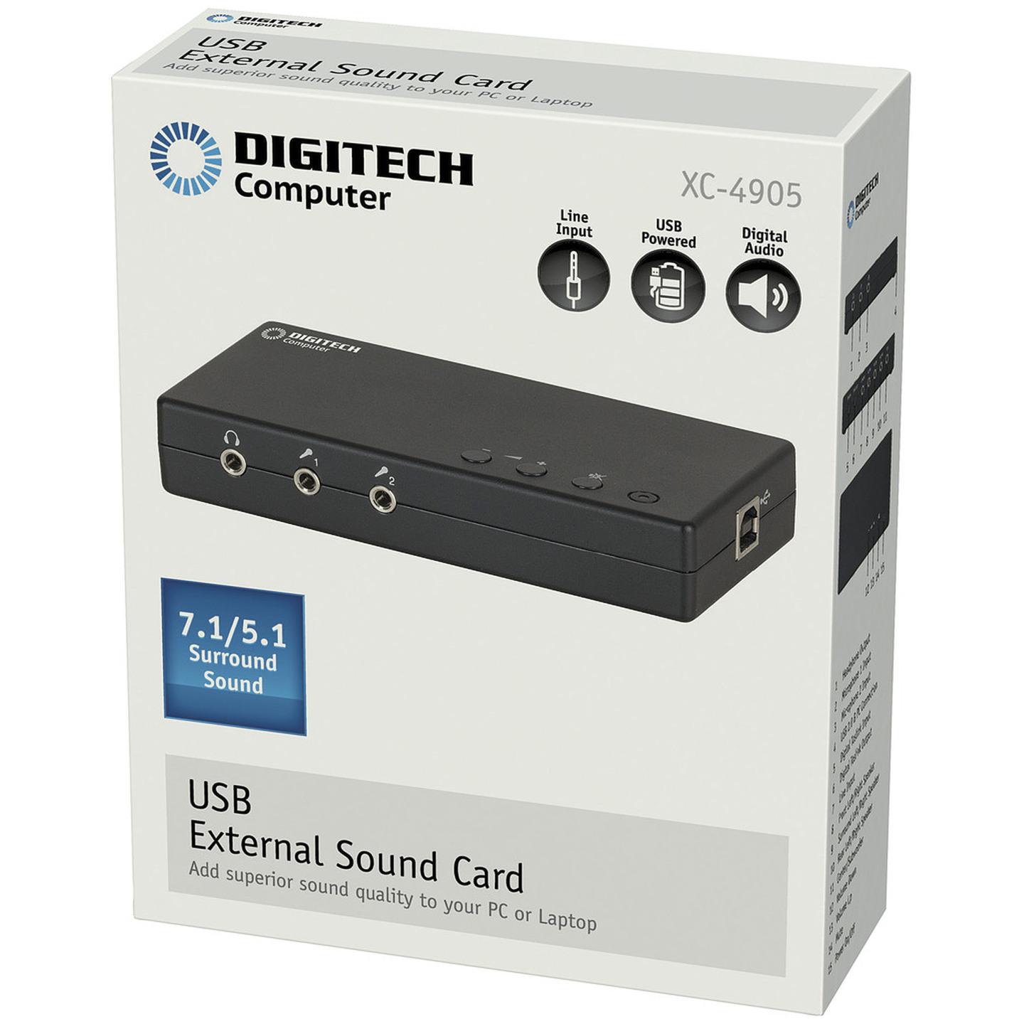 7.1/5.1 USB External Sound Card