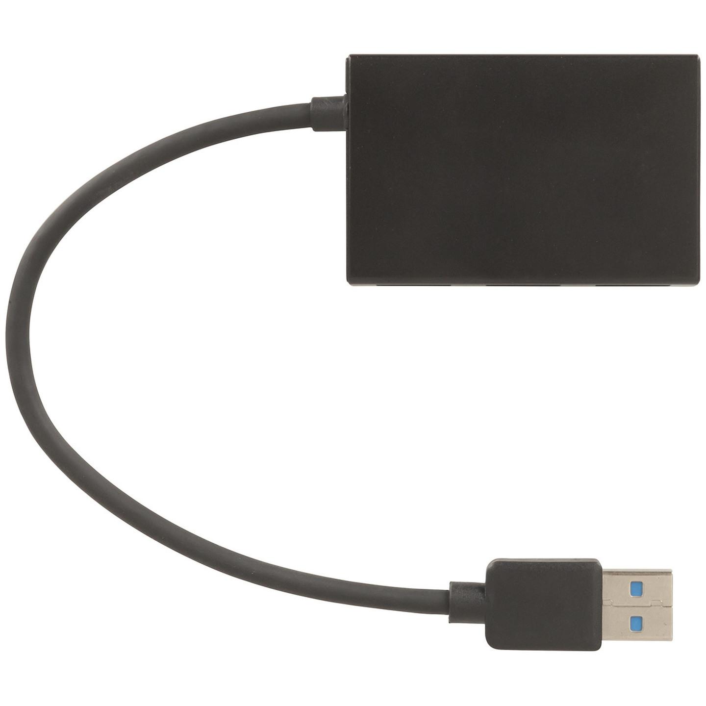 USB 3.0 4 Port Mini Hub Black