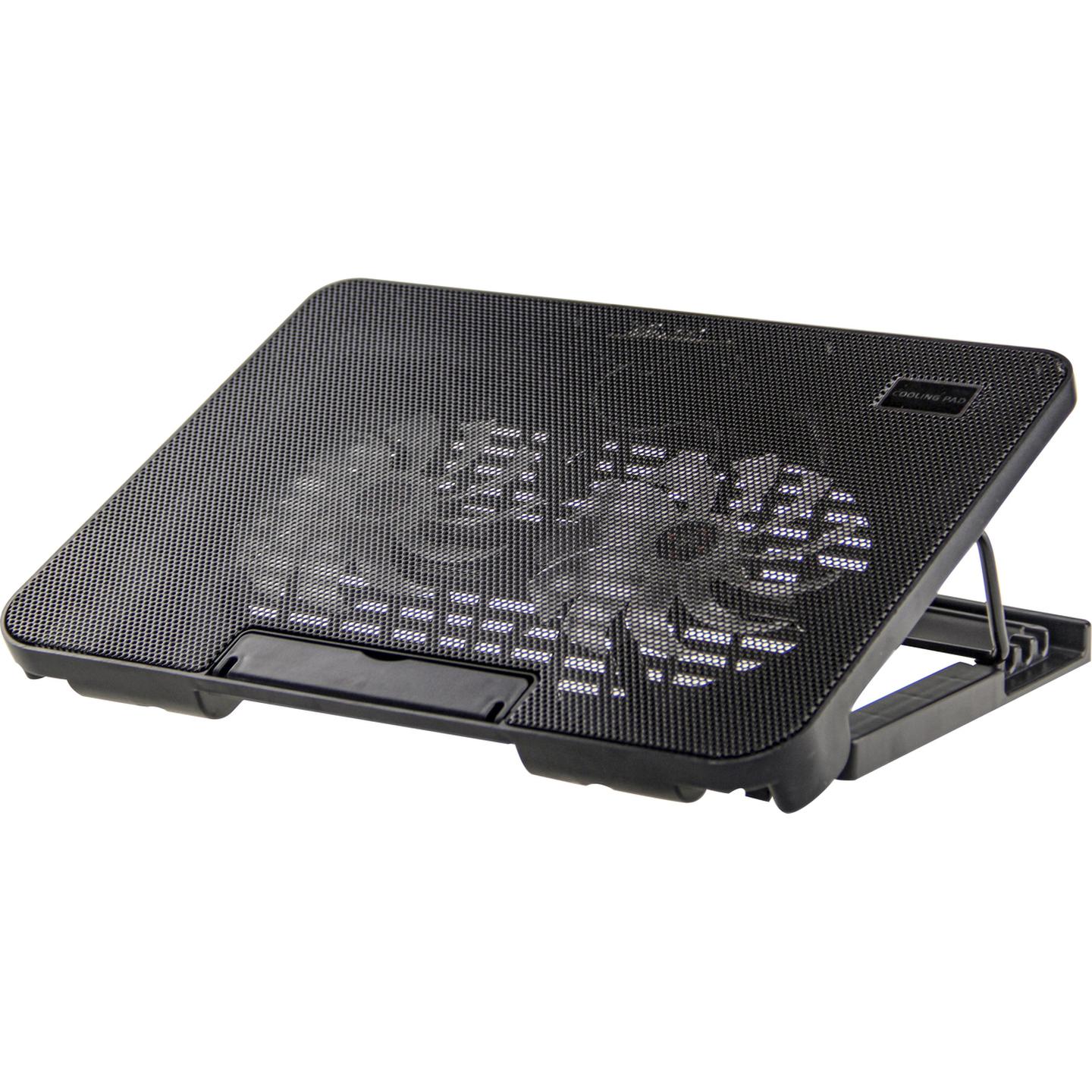 Black Dual Fan Cooling Pad for Notepads