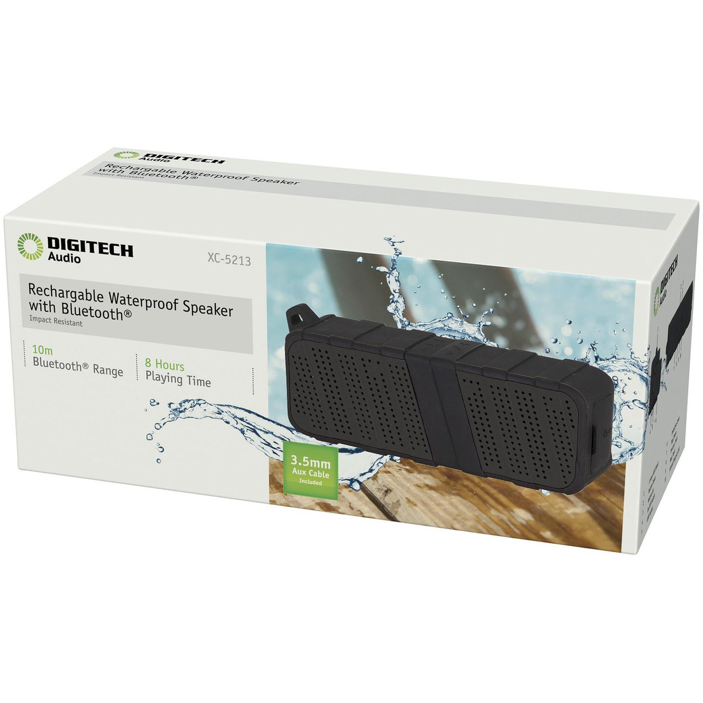 Rechargeable Waterproof Speaker with Bluetooth Technology
