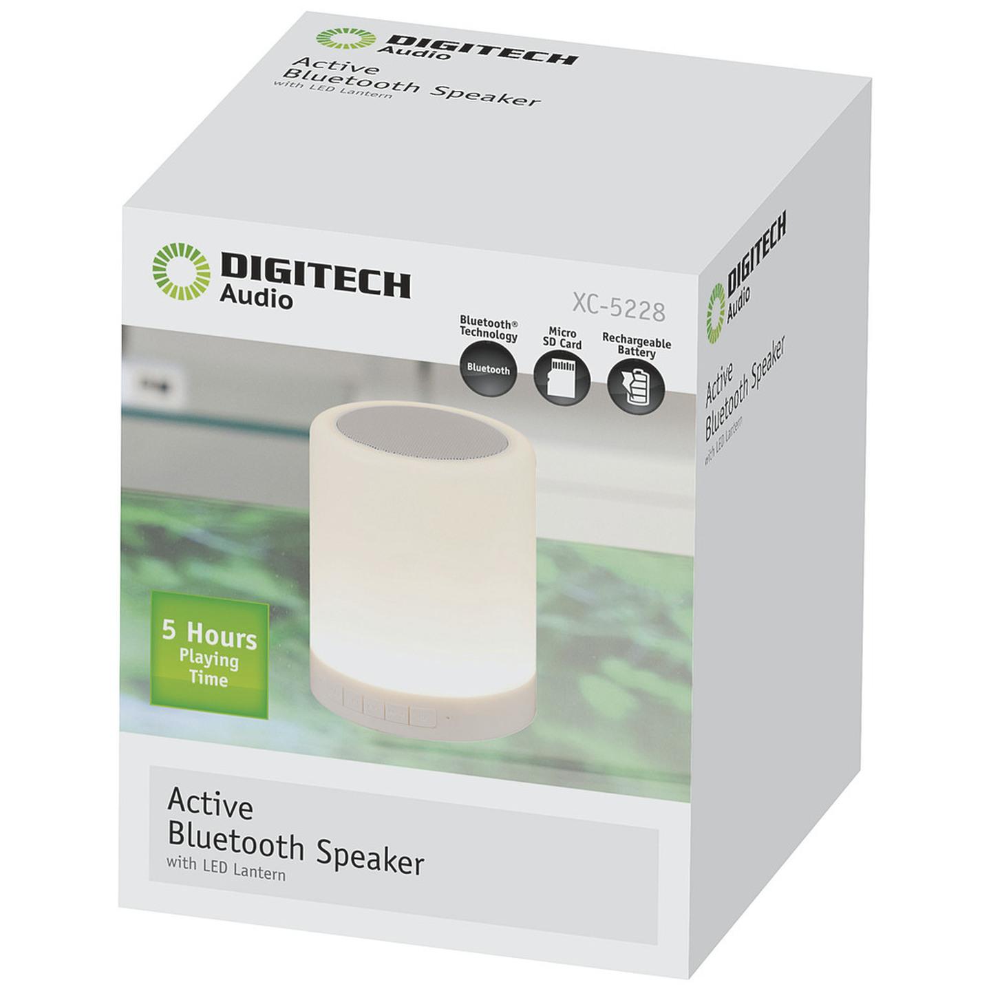 Active Bluetooth Speaker with LED Lantern